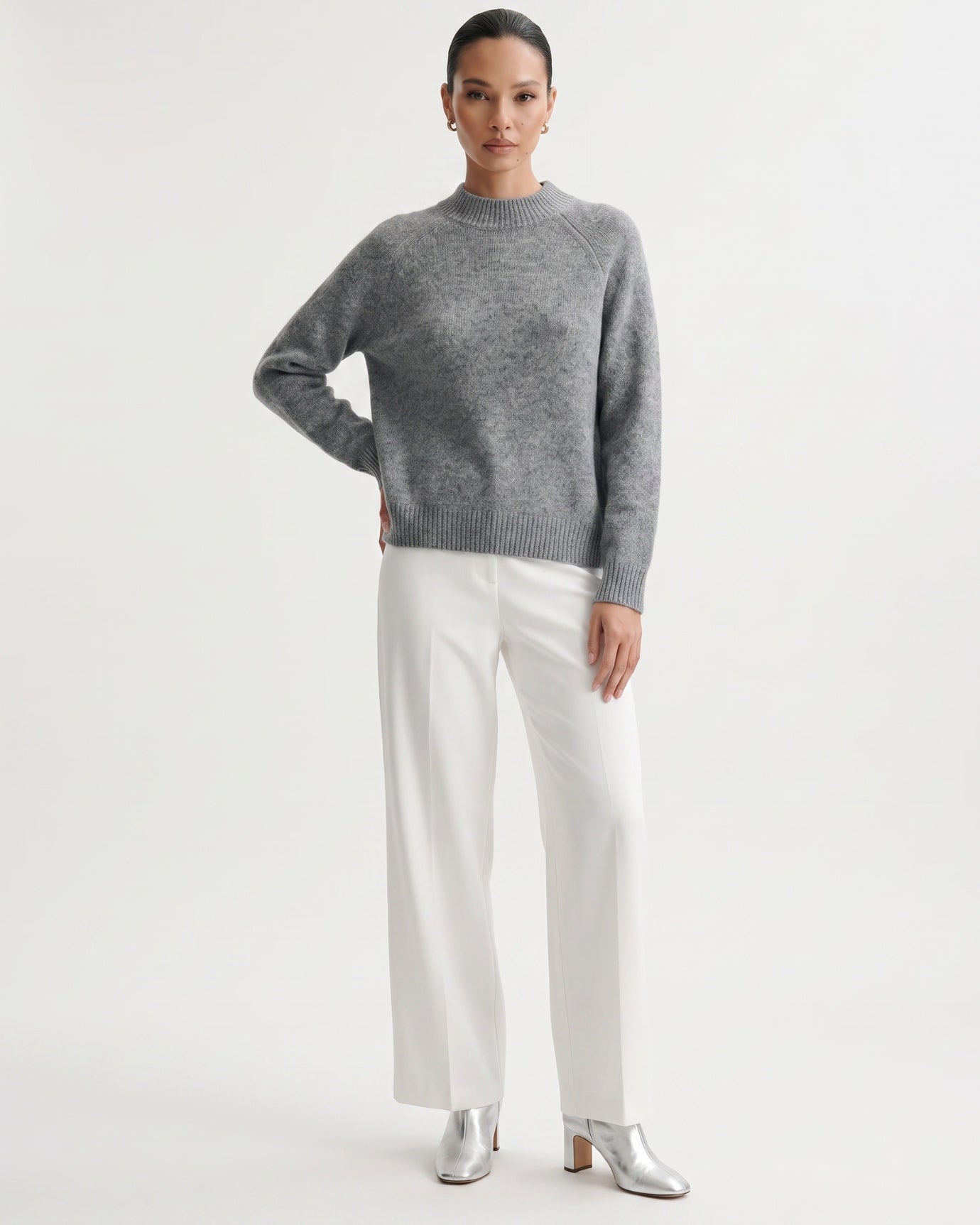 Lia Cashmere & Mulberry Silk Sweater
