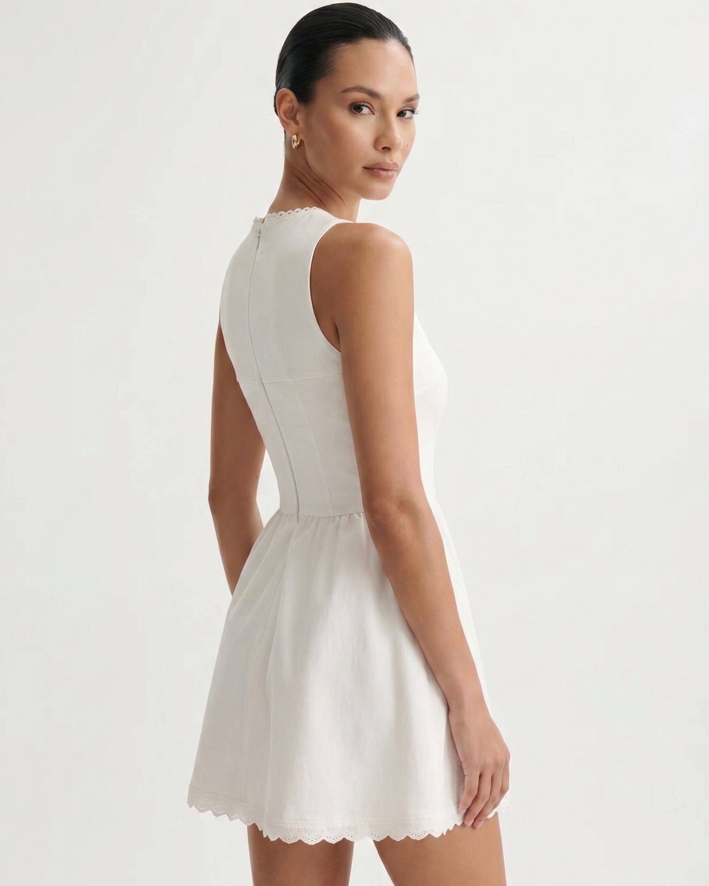 French Niche Style White Dress