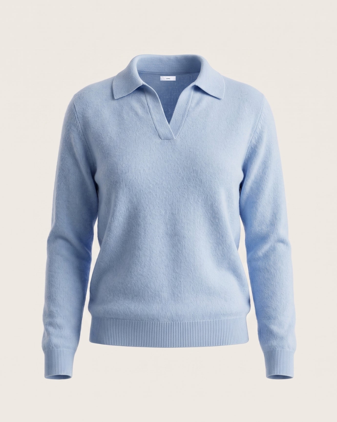 Cashmere Long Sleeve Polo Sweater