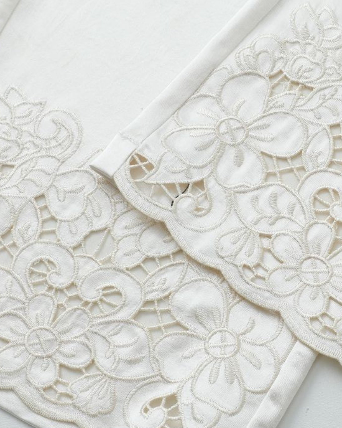 Jenny Embroidered Acetate Satin Wide-Leg Pants