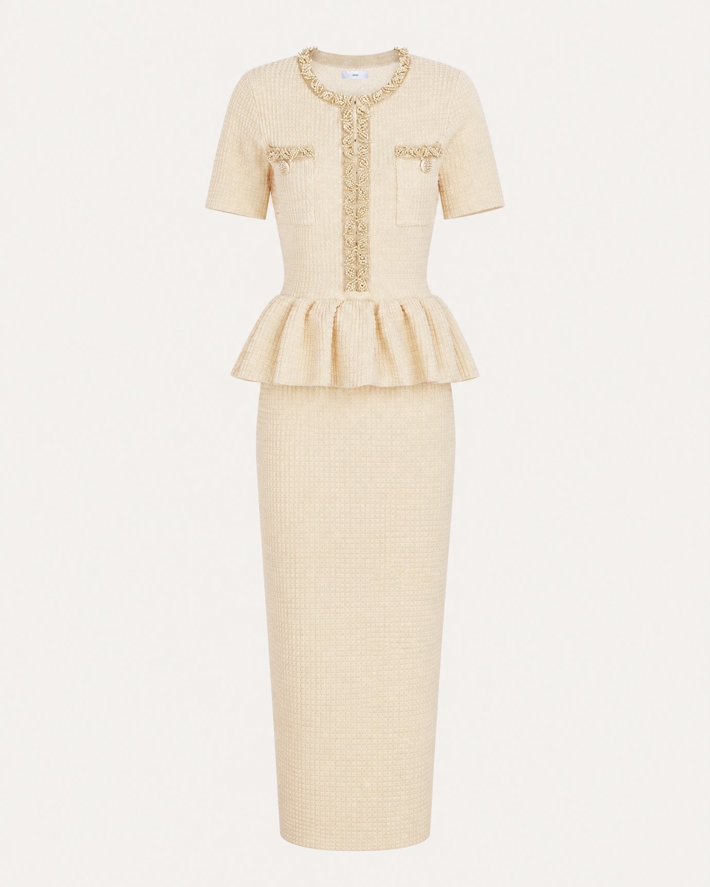 Embellished Short Sleeve Dress