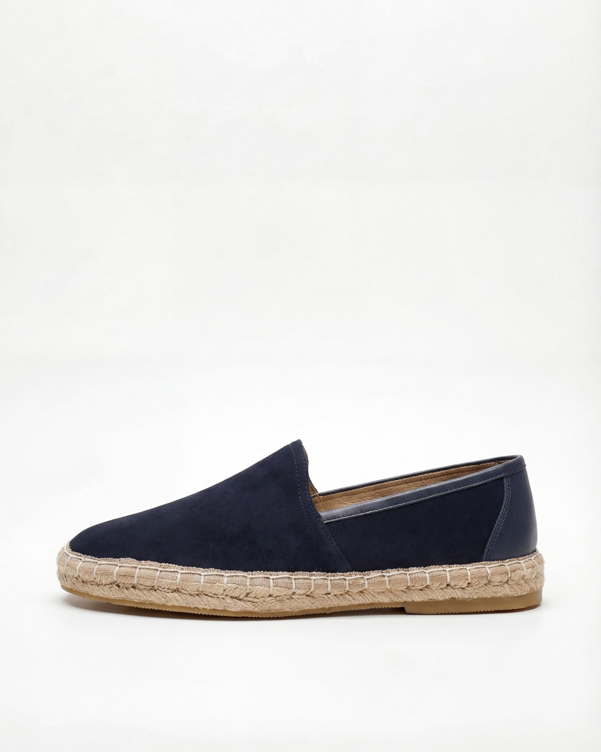 Navy Blue Suede Espadrille slip ons Kate Spade Navy Suede Espadrille Loafers Platform main image 4
