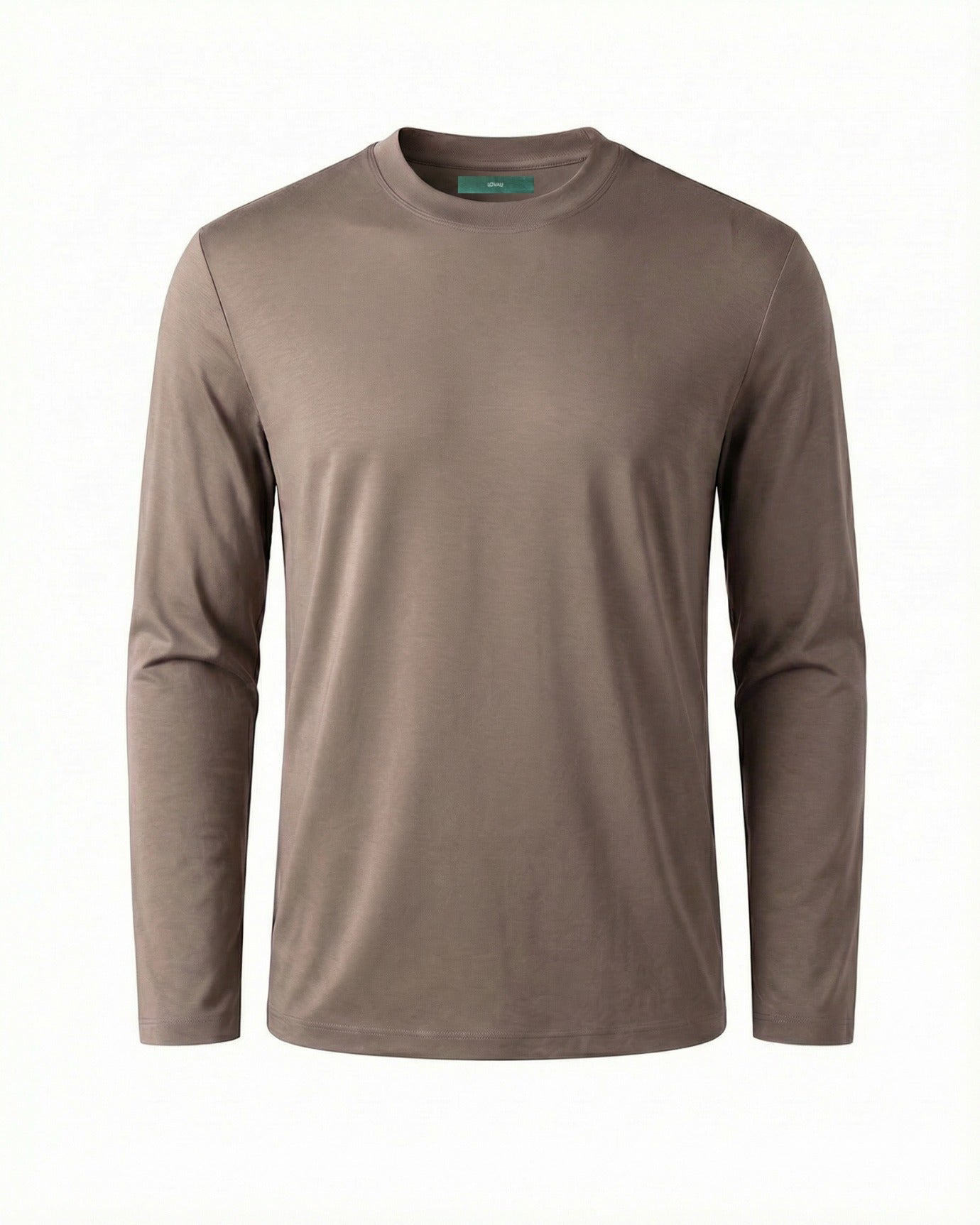 High-End Double Mercerized Lyocell Cotton Long Sleeve T-Shirt
