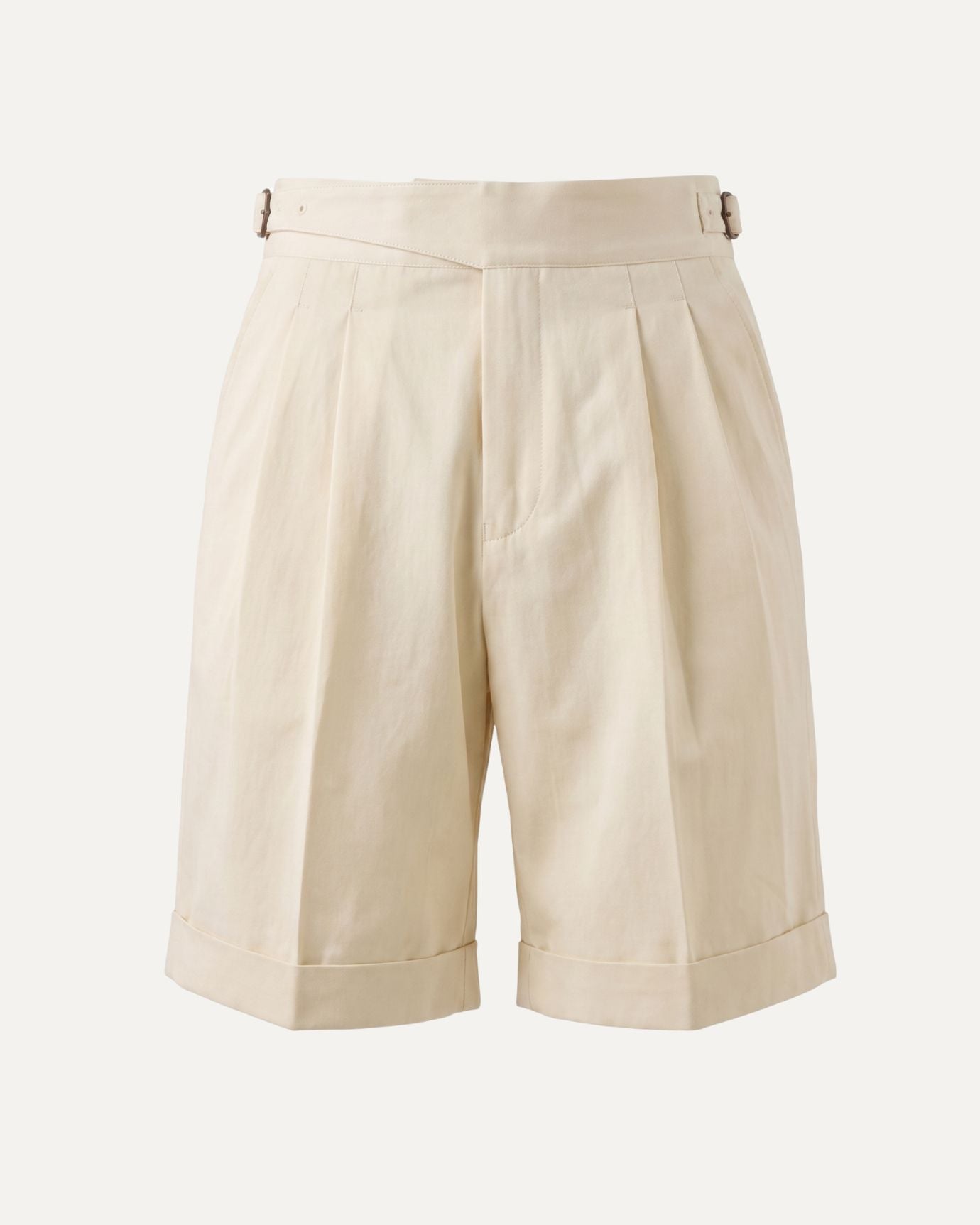 Capri Double Pleated Cotton Summer Shorts
