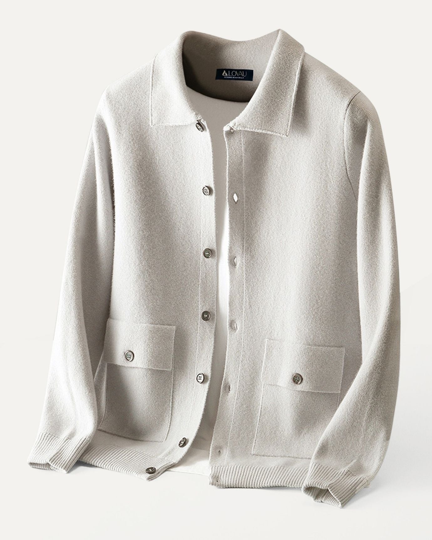 Retro Cardigan Jacke Kaschmir & Wollmischung