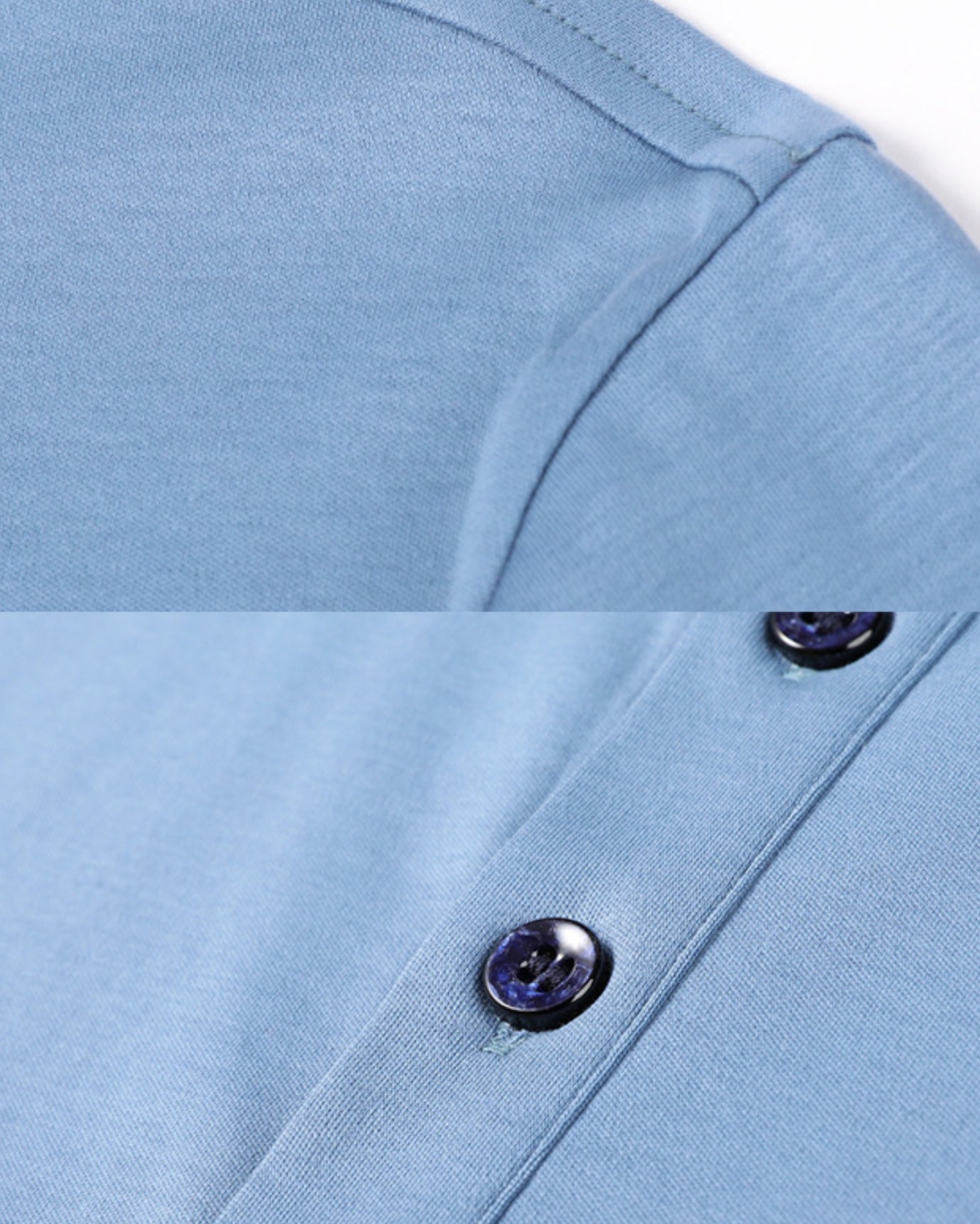 High-End Double Mercerized Cotton Silk Long-Sleeve Polo Shirt