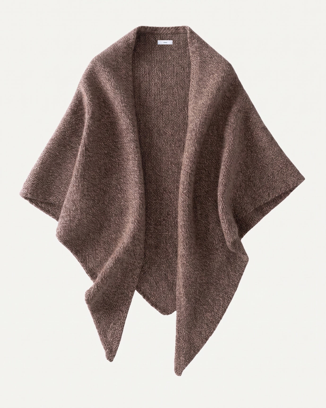 Kira Cashmere Thickened Knit Triangle Shawl