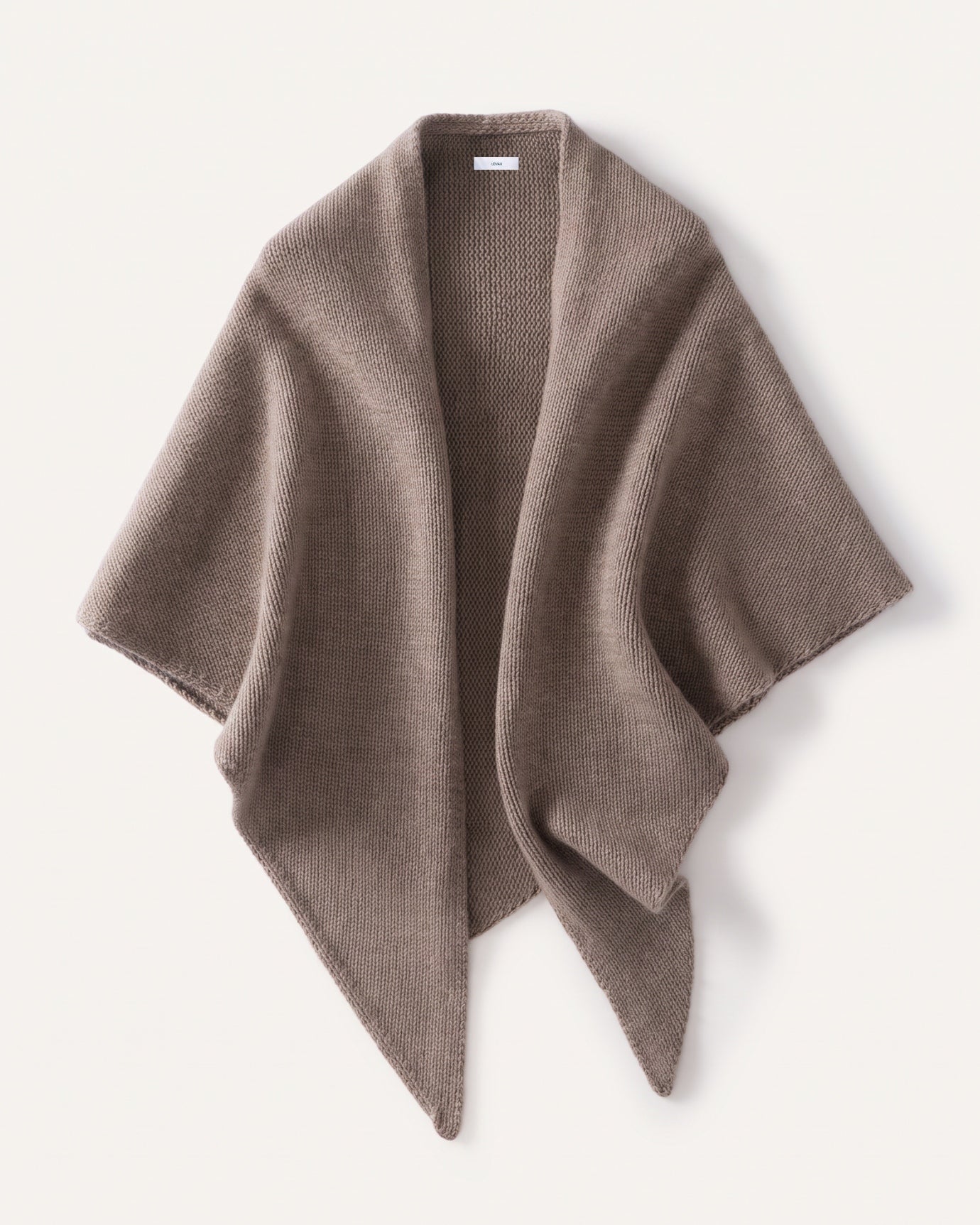Kira Cashmere Thickened Knit Triangle Shawl