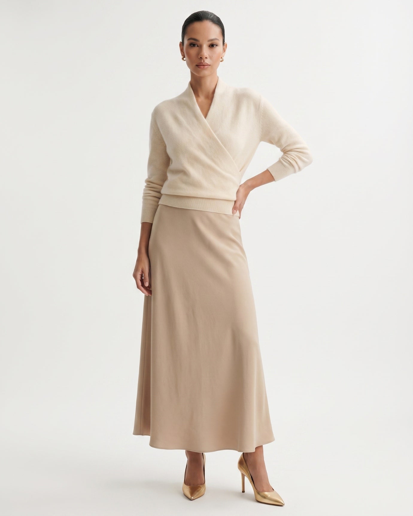 Sarah V Neck Cashmere Sweater