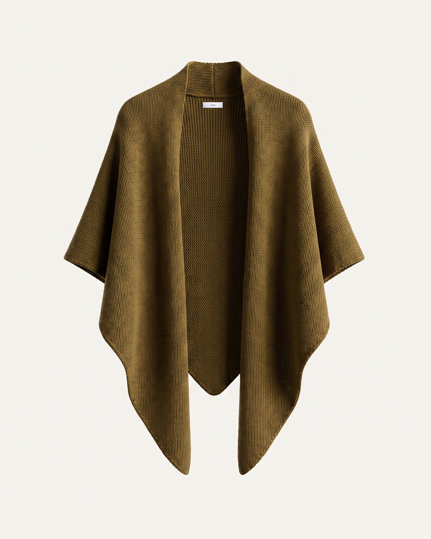 Kira Cashmere Thickened Knit Triangle Shawl