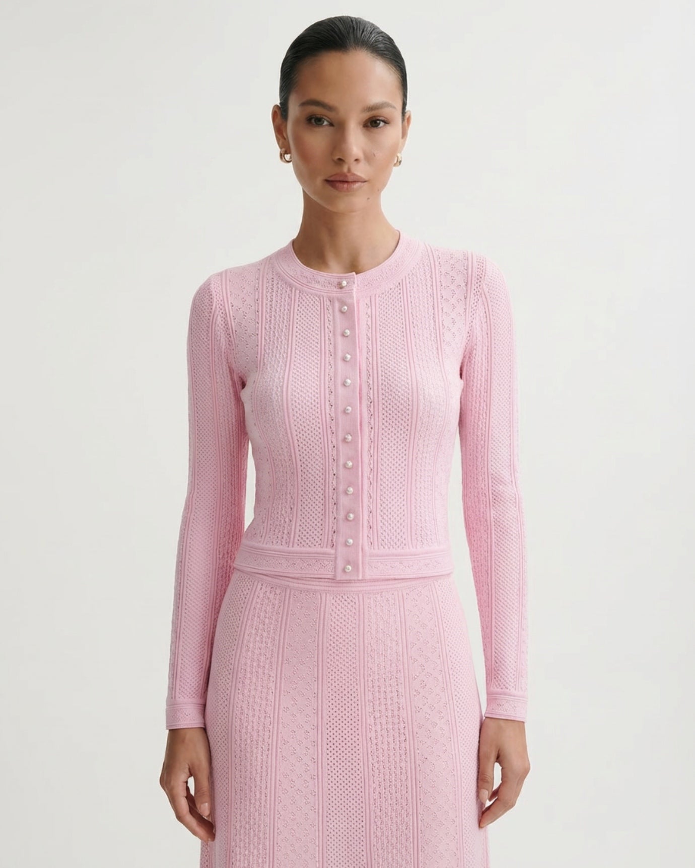Kira Cardigan & Skirt – Knit Set
