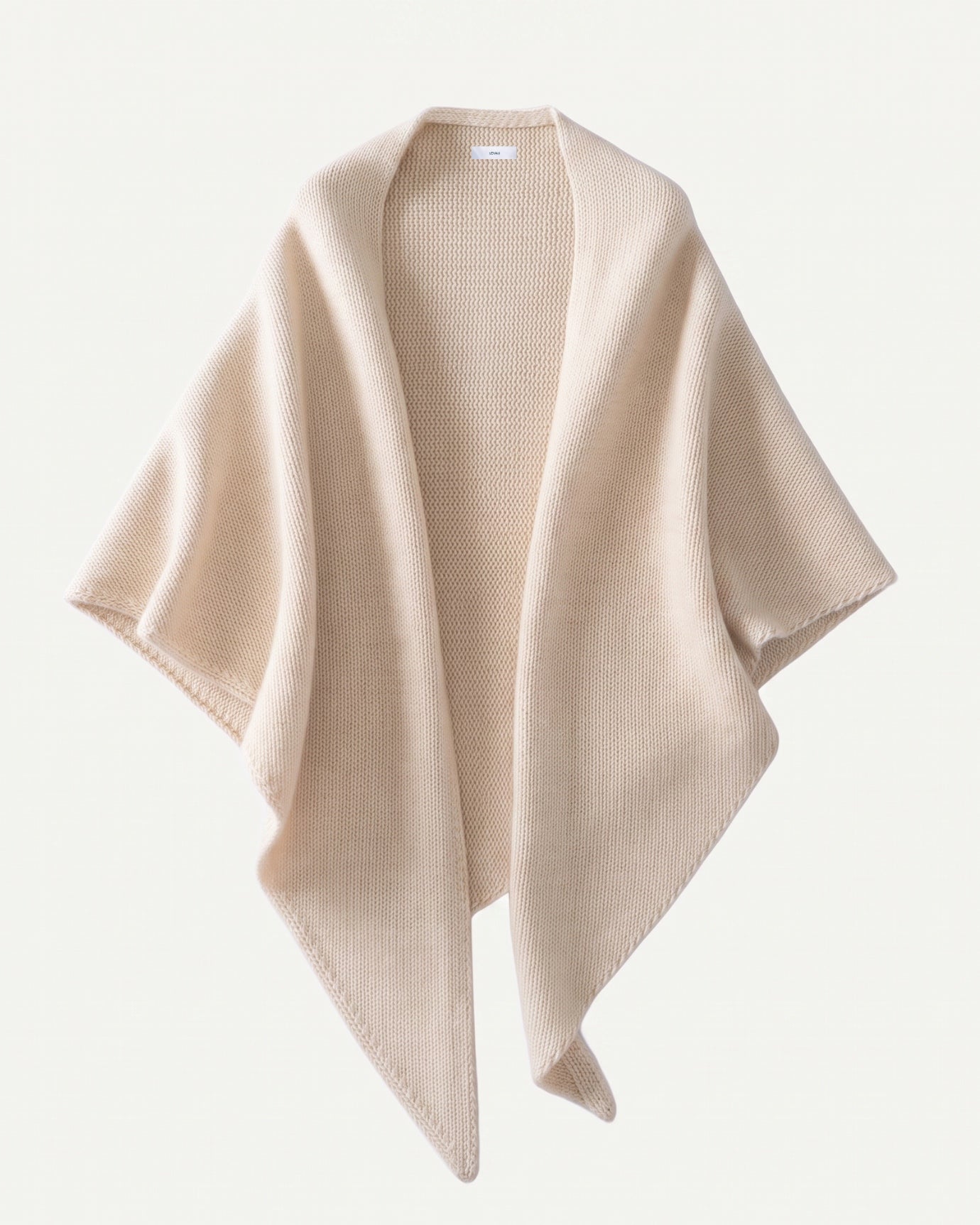Kira Cashmere Thickened Knit Triangle Shawl