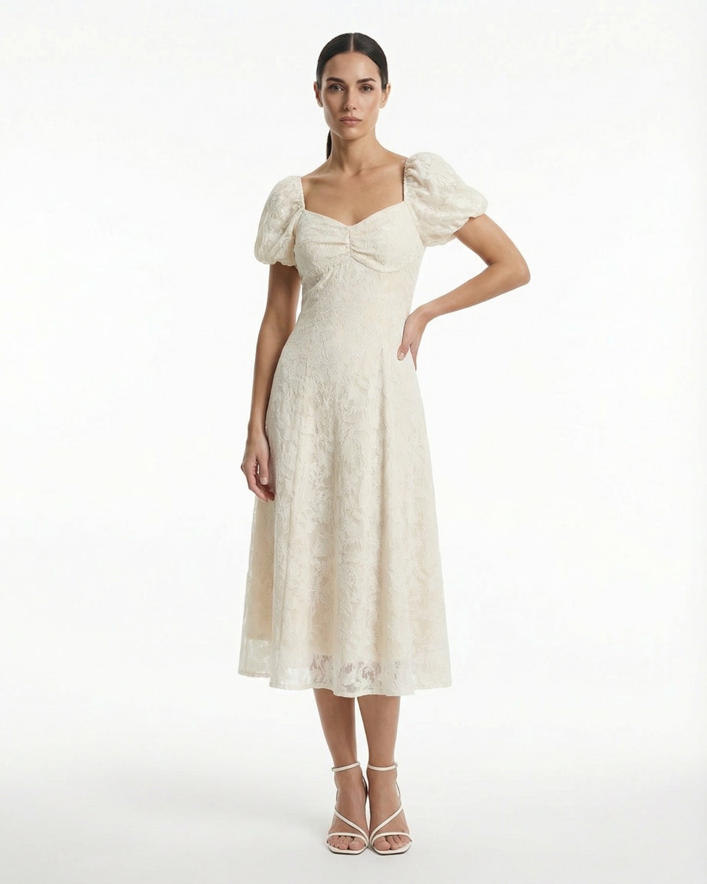 White French Romantic Dress
