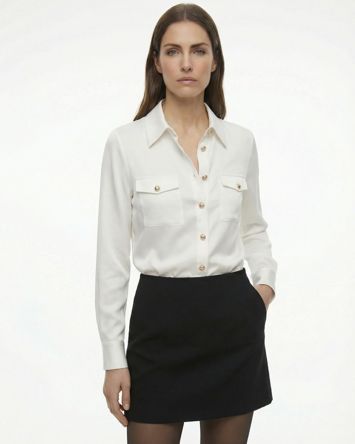 Kardi Premium Karohemd Damen Satin