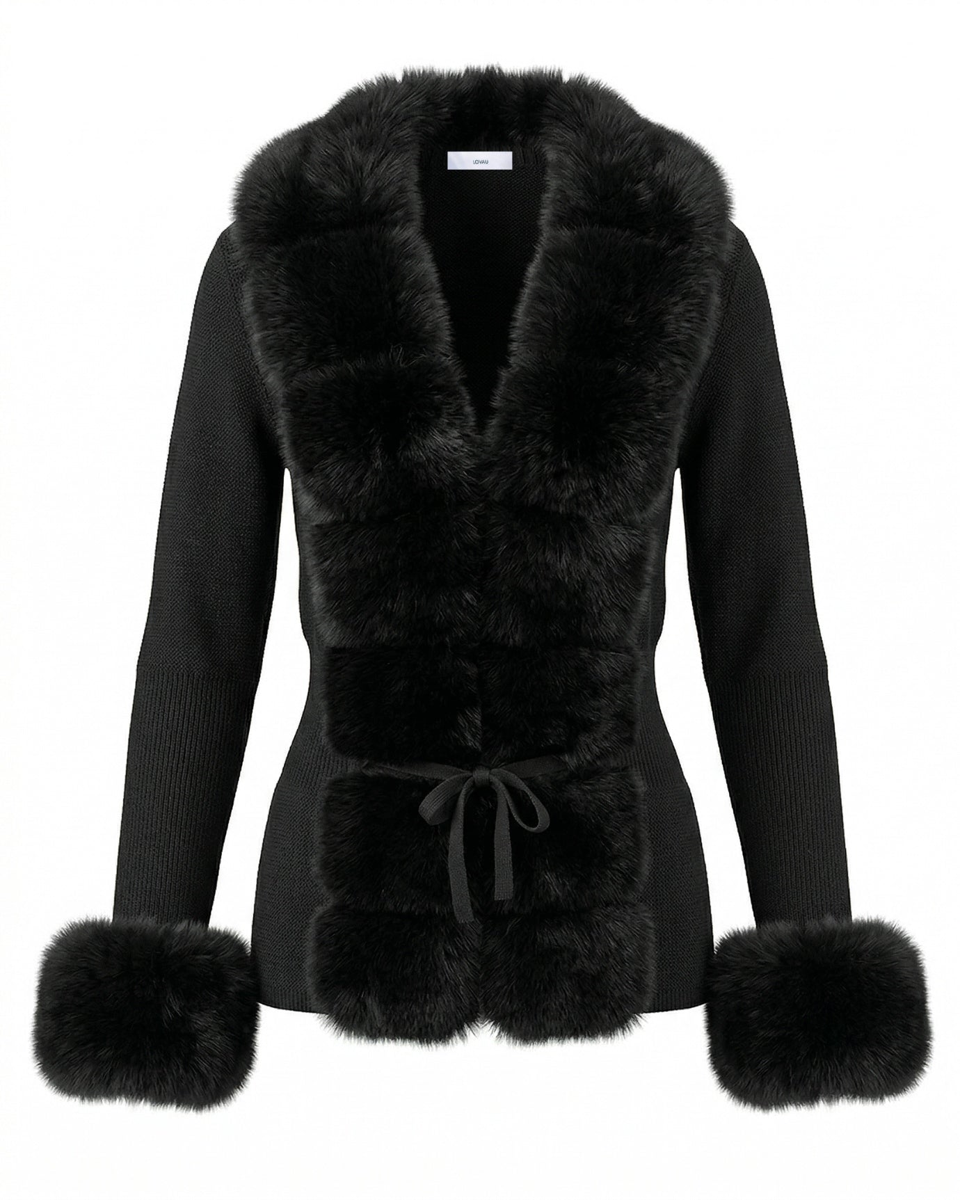 Rinna Faux Fox Fur Cardigan Coat