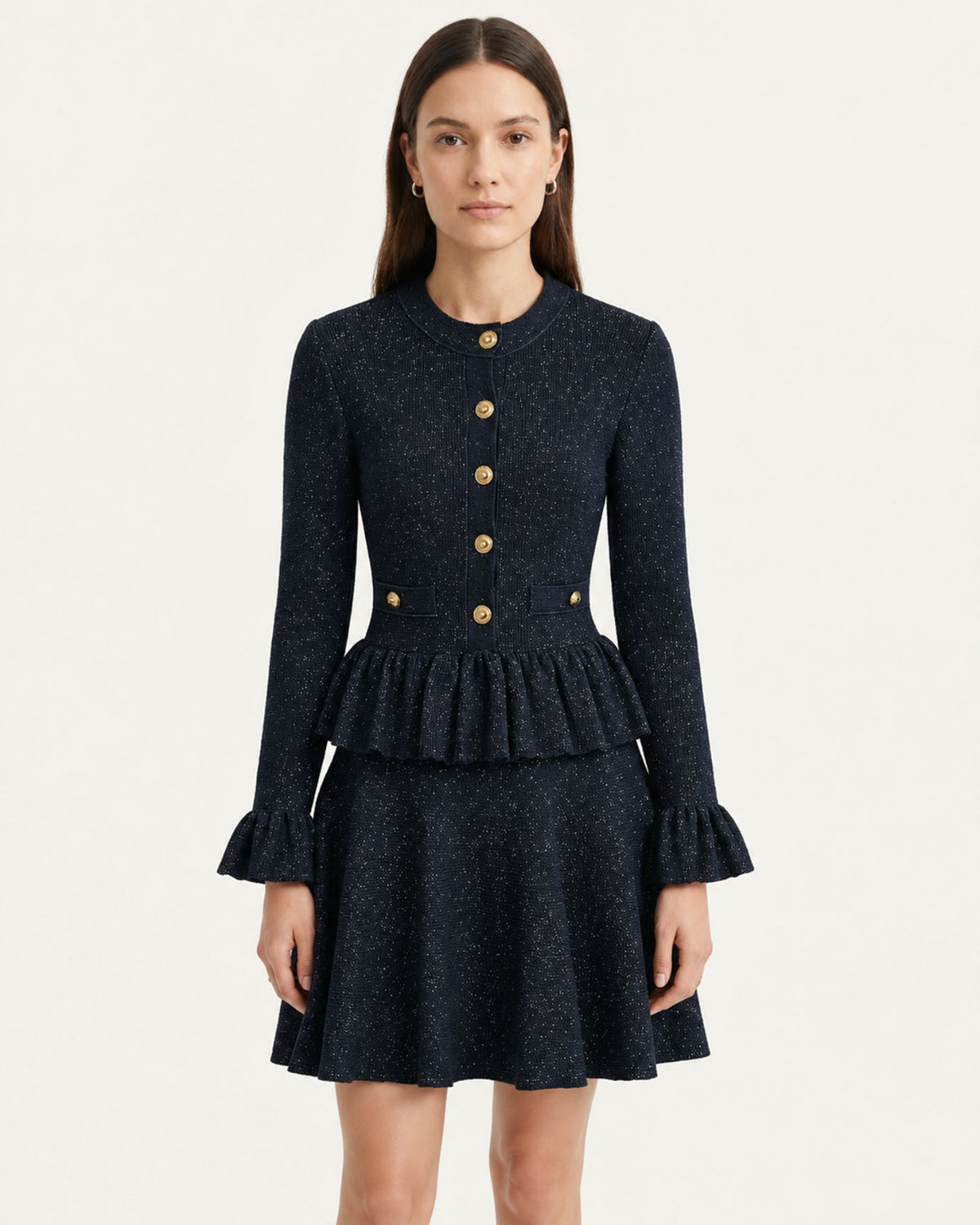 Kira Slim-Fit Shimmer Knit Dress
