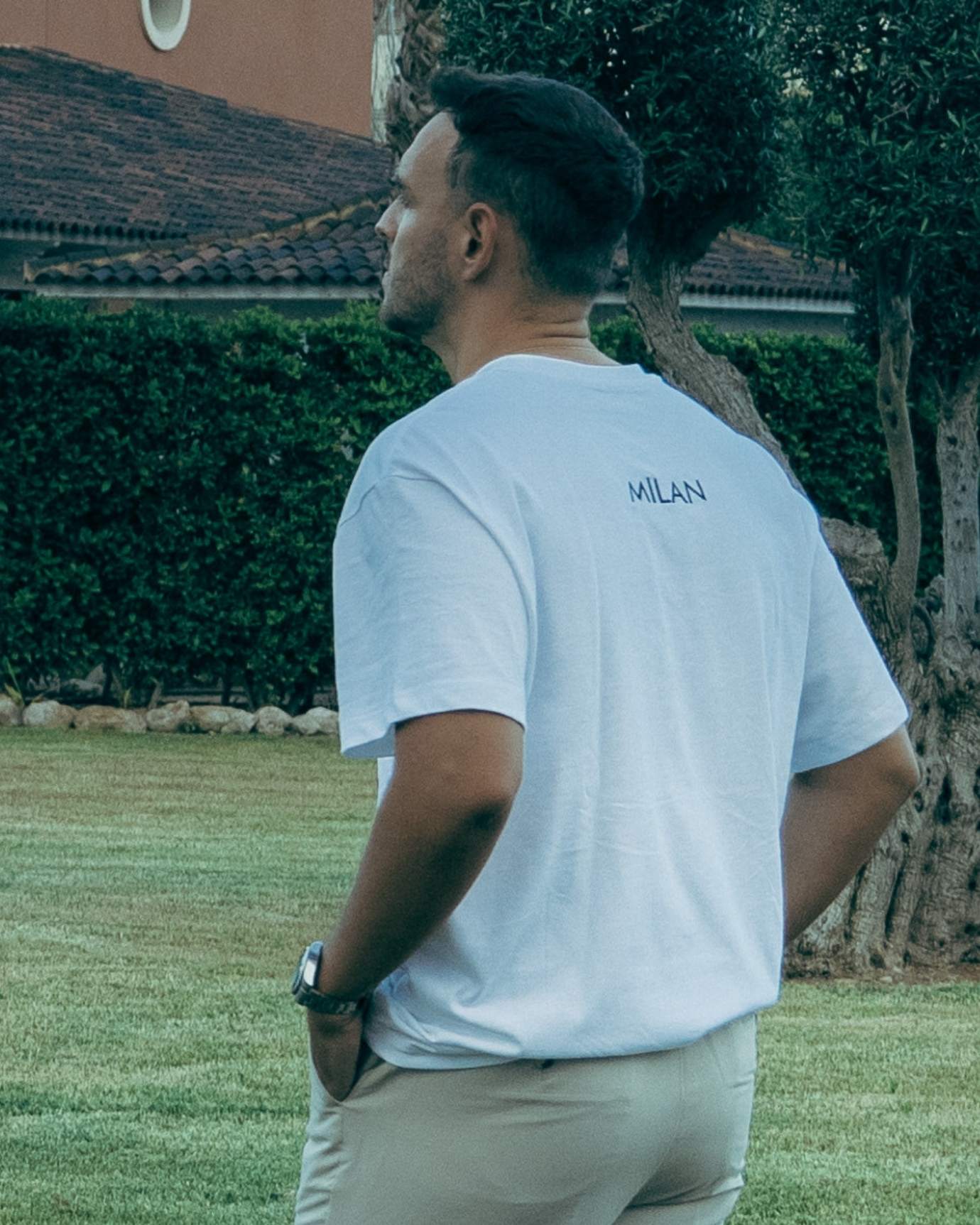 Milan T-Shirt x Lovau Weiß Limitierte Auflage