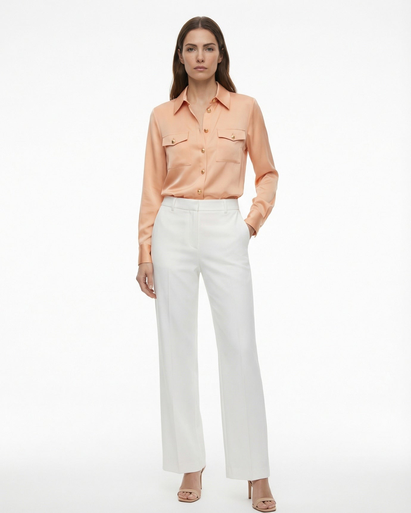 Kardi Premium Karohemd Damen Satin