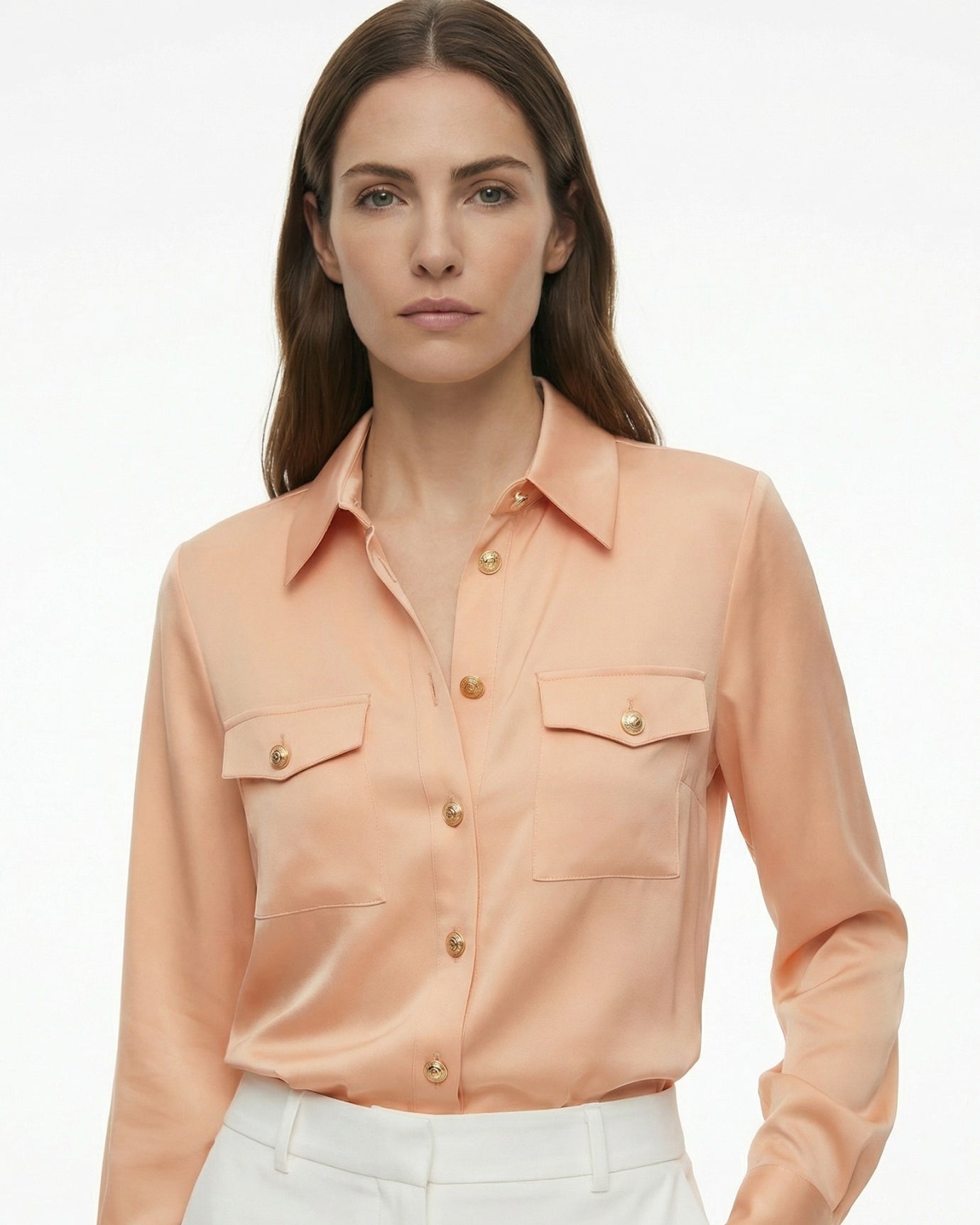 Kardi Premium Karohemd Damen Satin