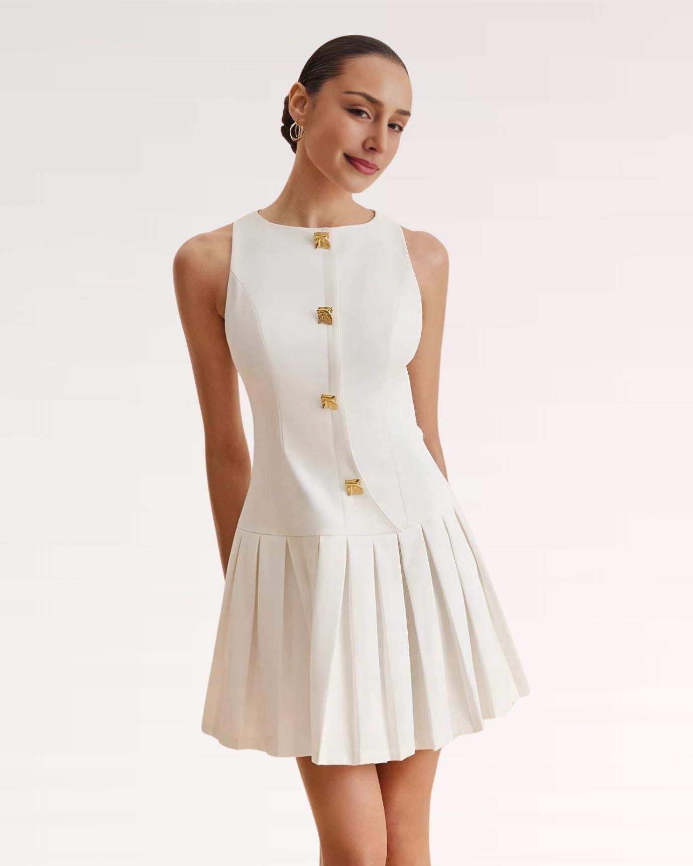 Franziska Old Money Dress White