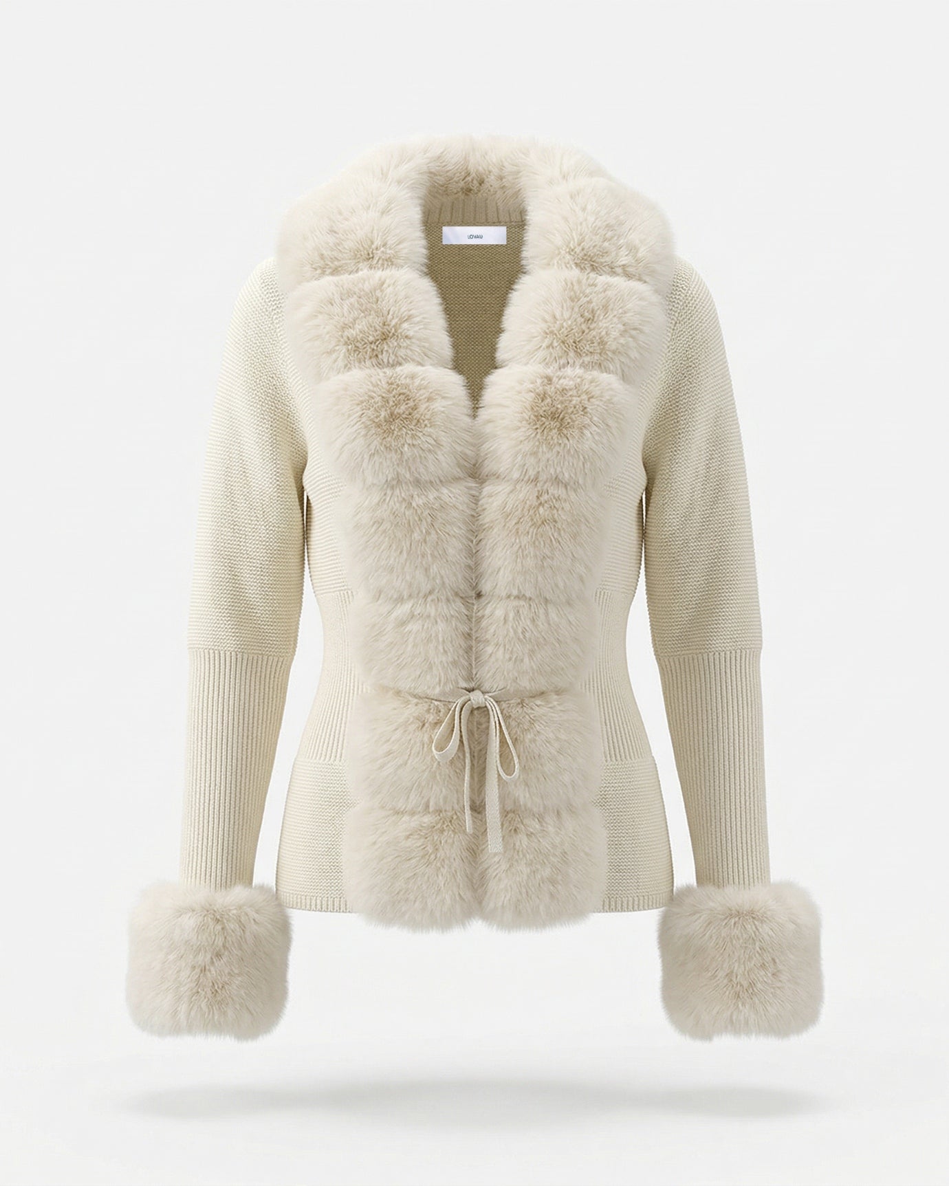 Rinna Faux Fox Fur Cardigan Coat