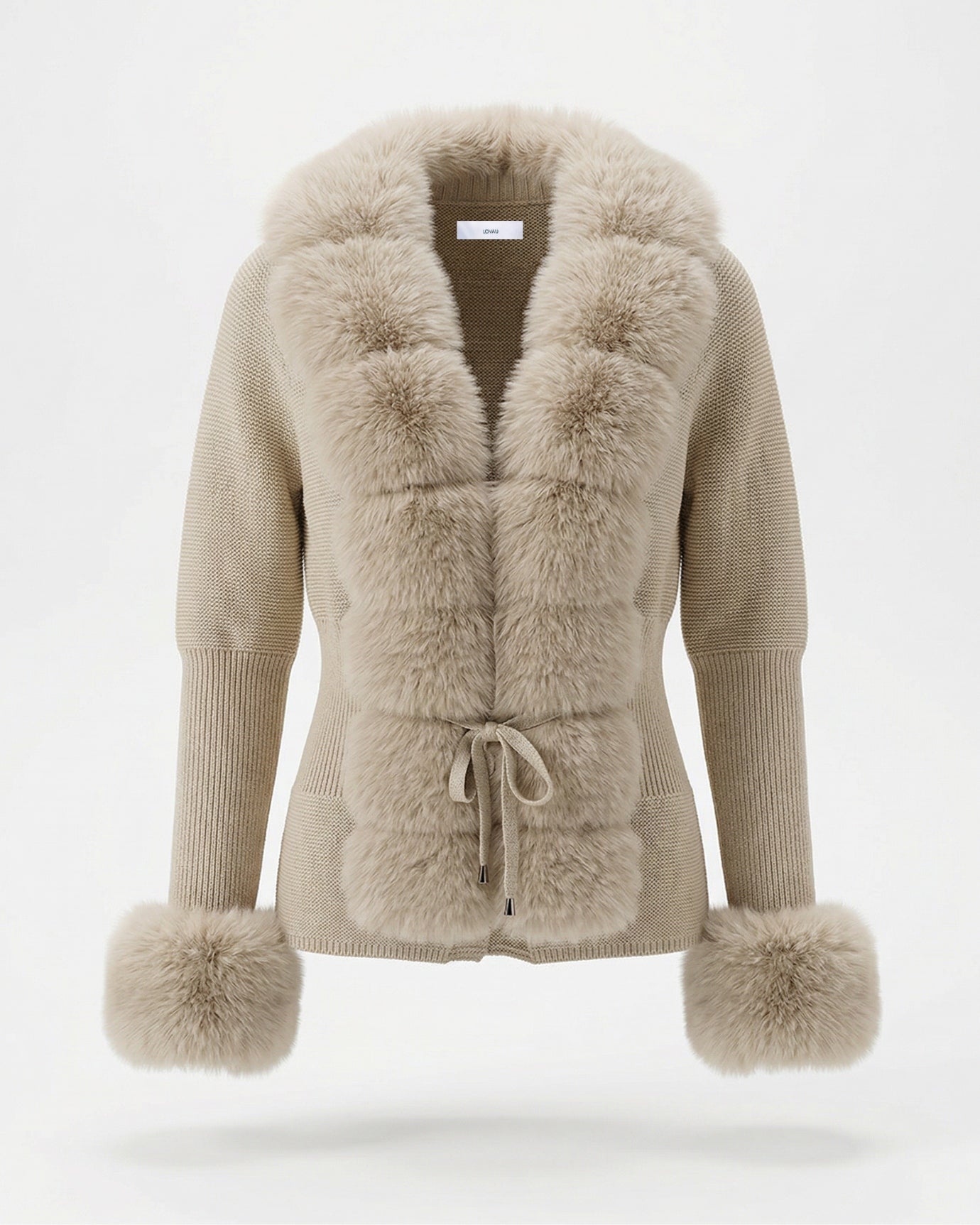 Rinna Faux Fox Fur Cardigan Coat