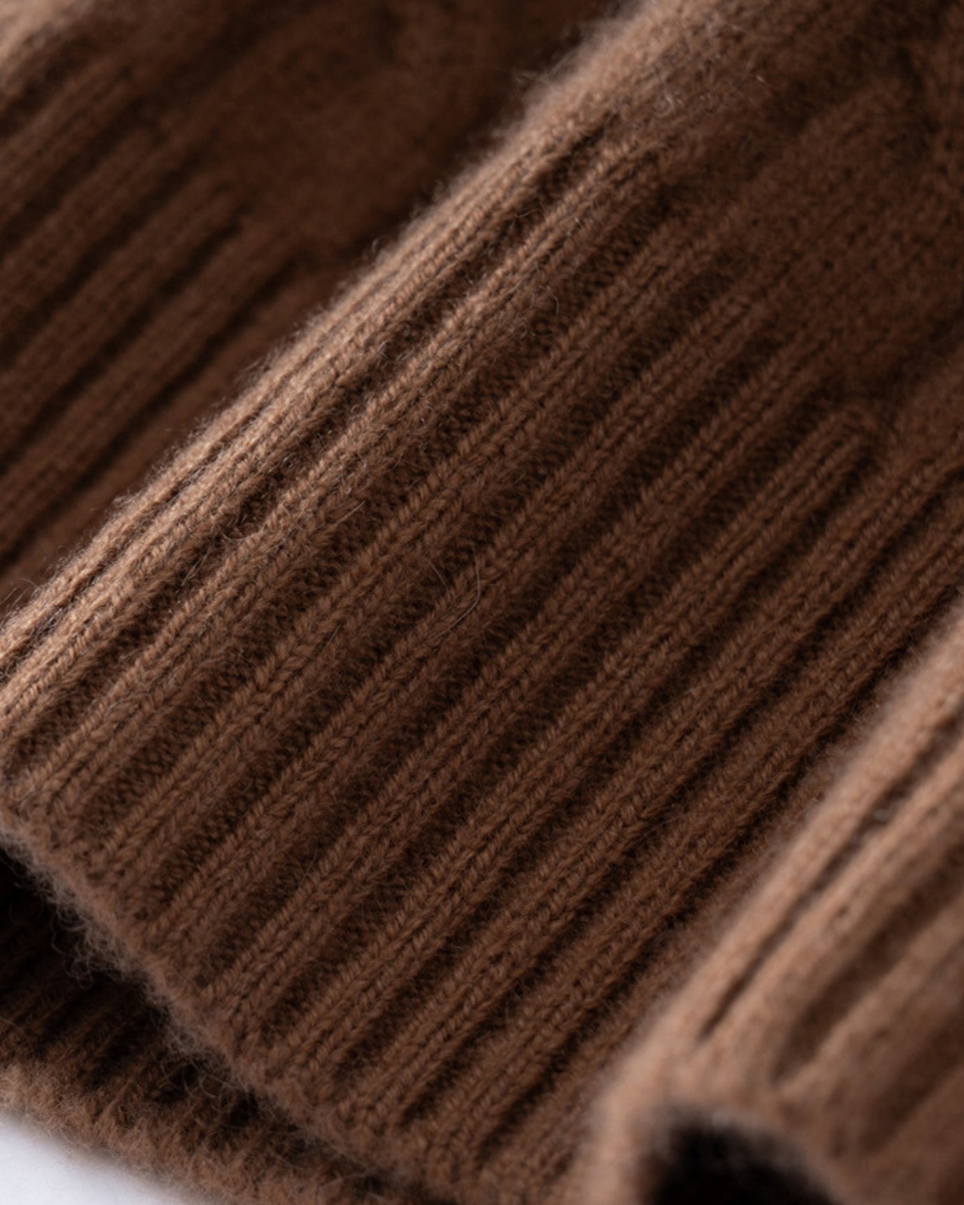 Cashmere Half-Zip Thick Cable Knit Knitwear