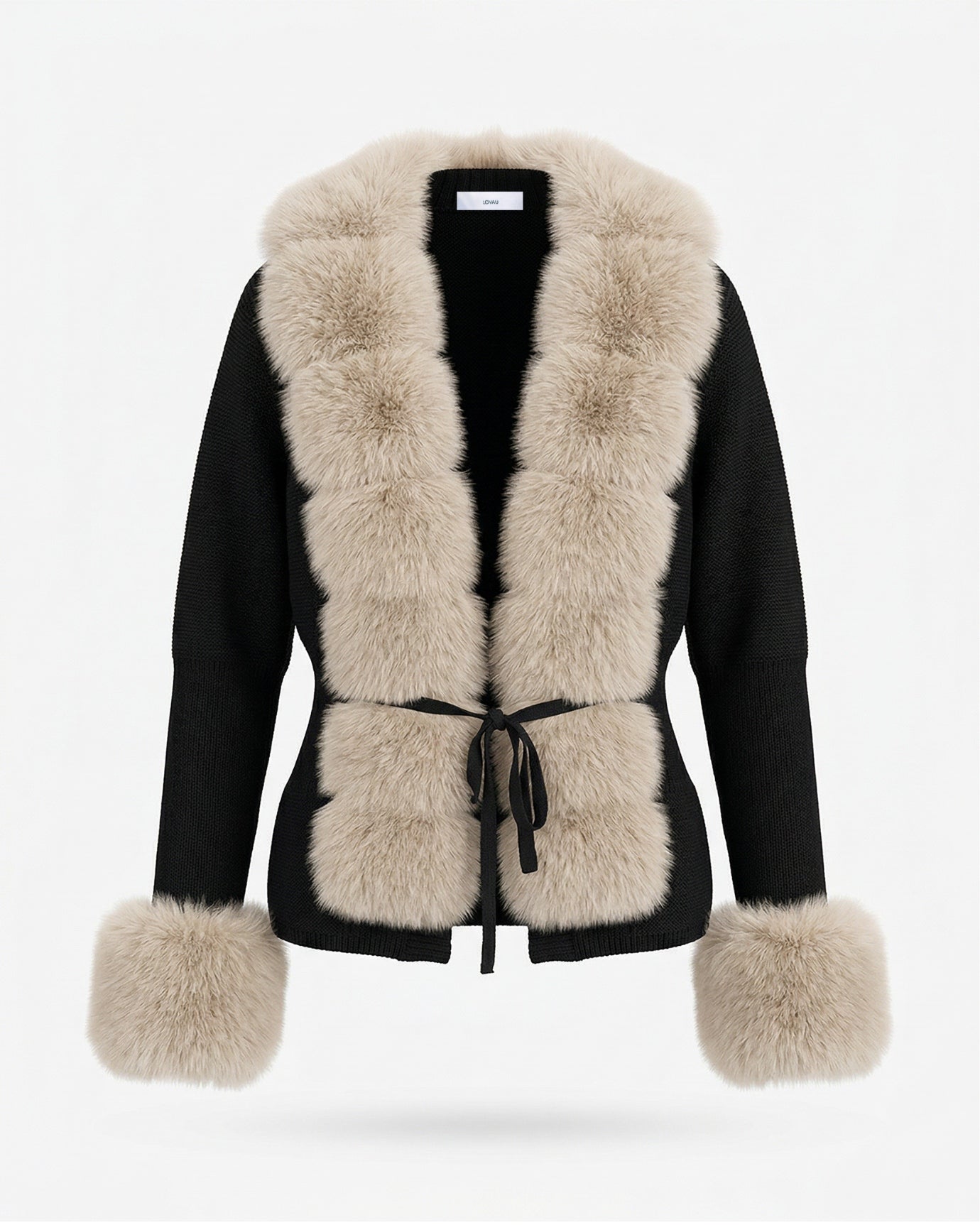 Rinna Faux Fox Fur Cardigan Coat