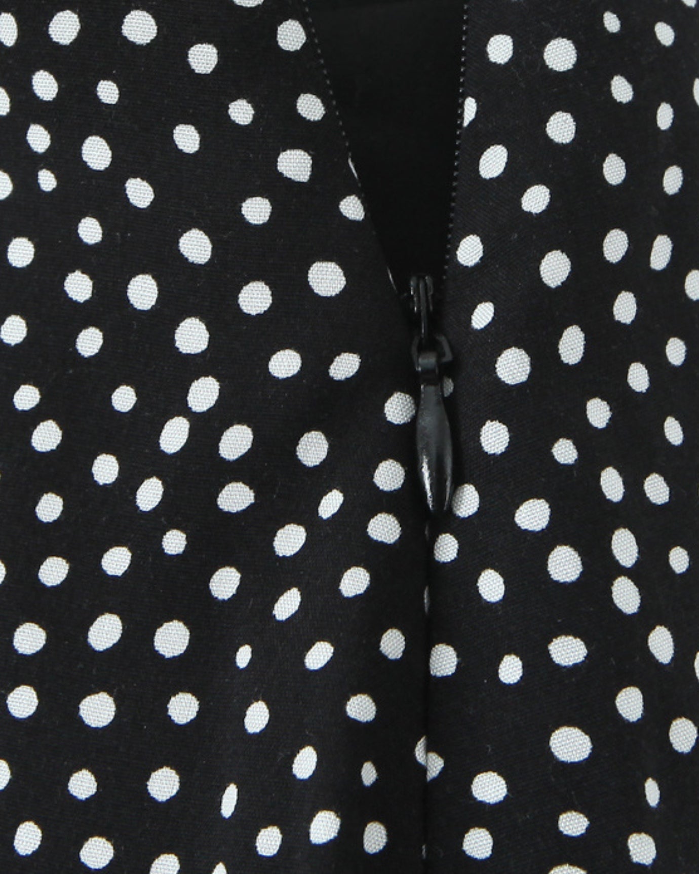 Black Polkadot Dress Set Skirt & Top