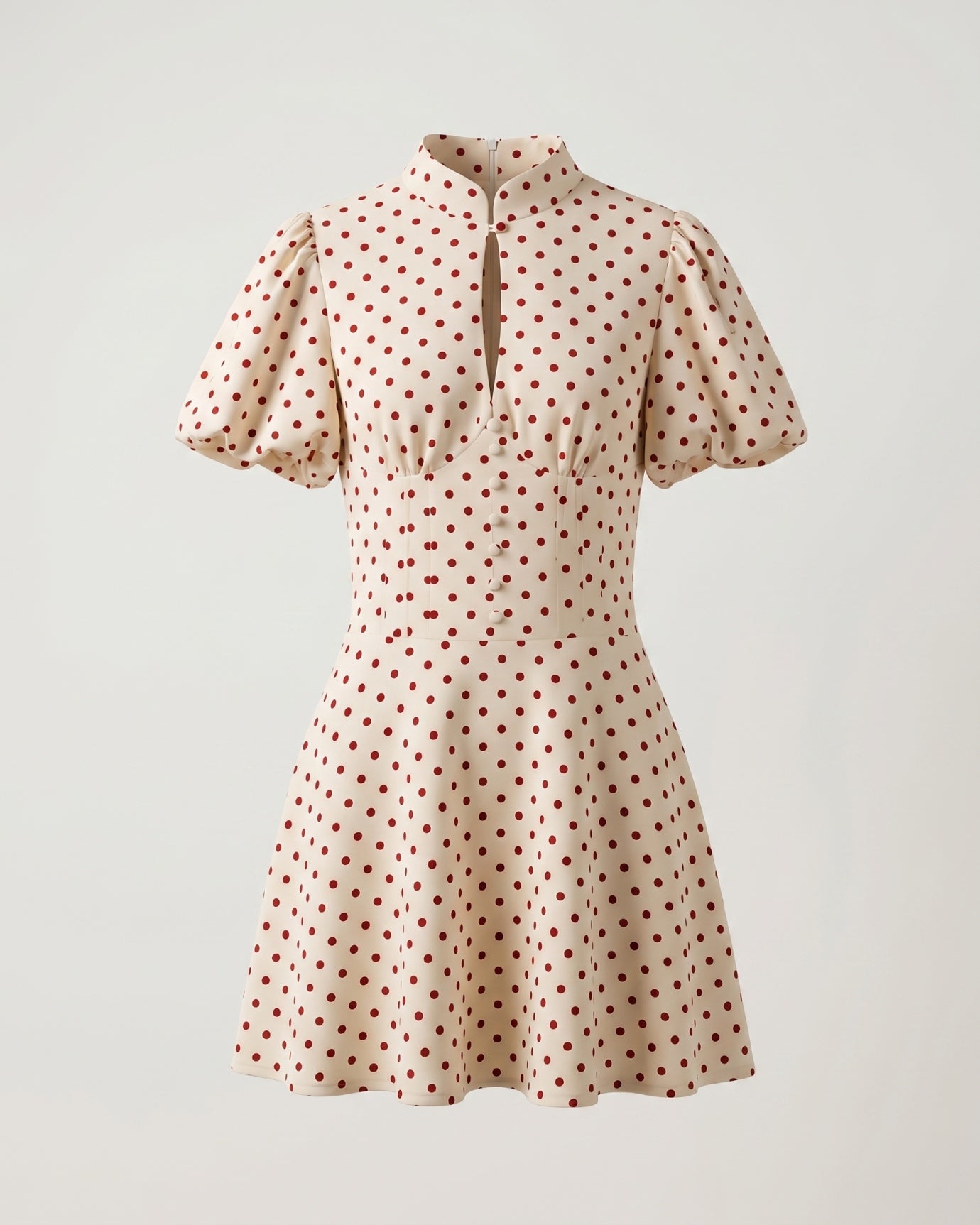 Marbella Puff Sleeve Polkadot Dress