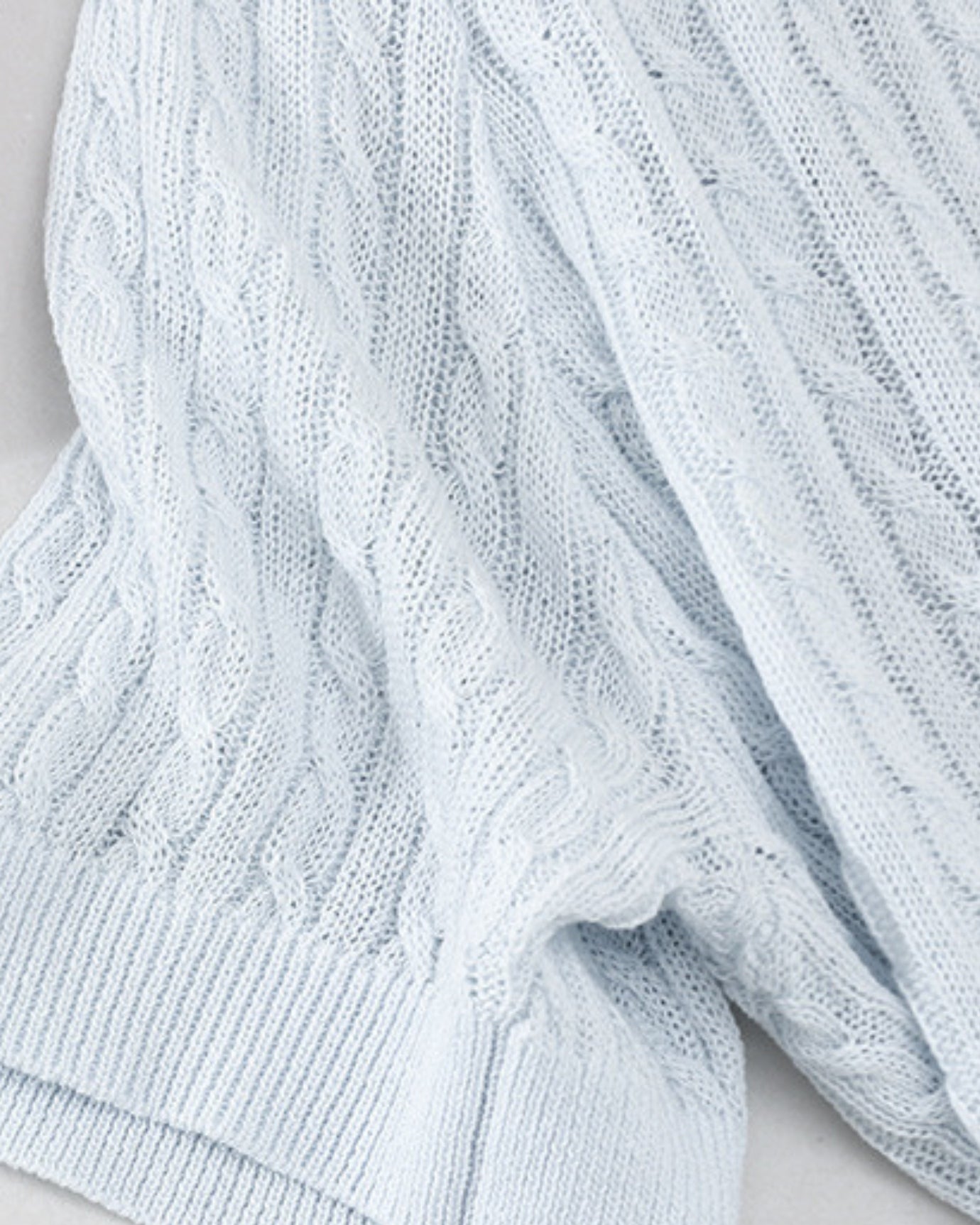 Denim Lapel Knit Polo