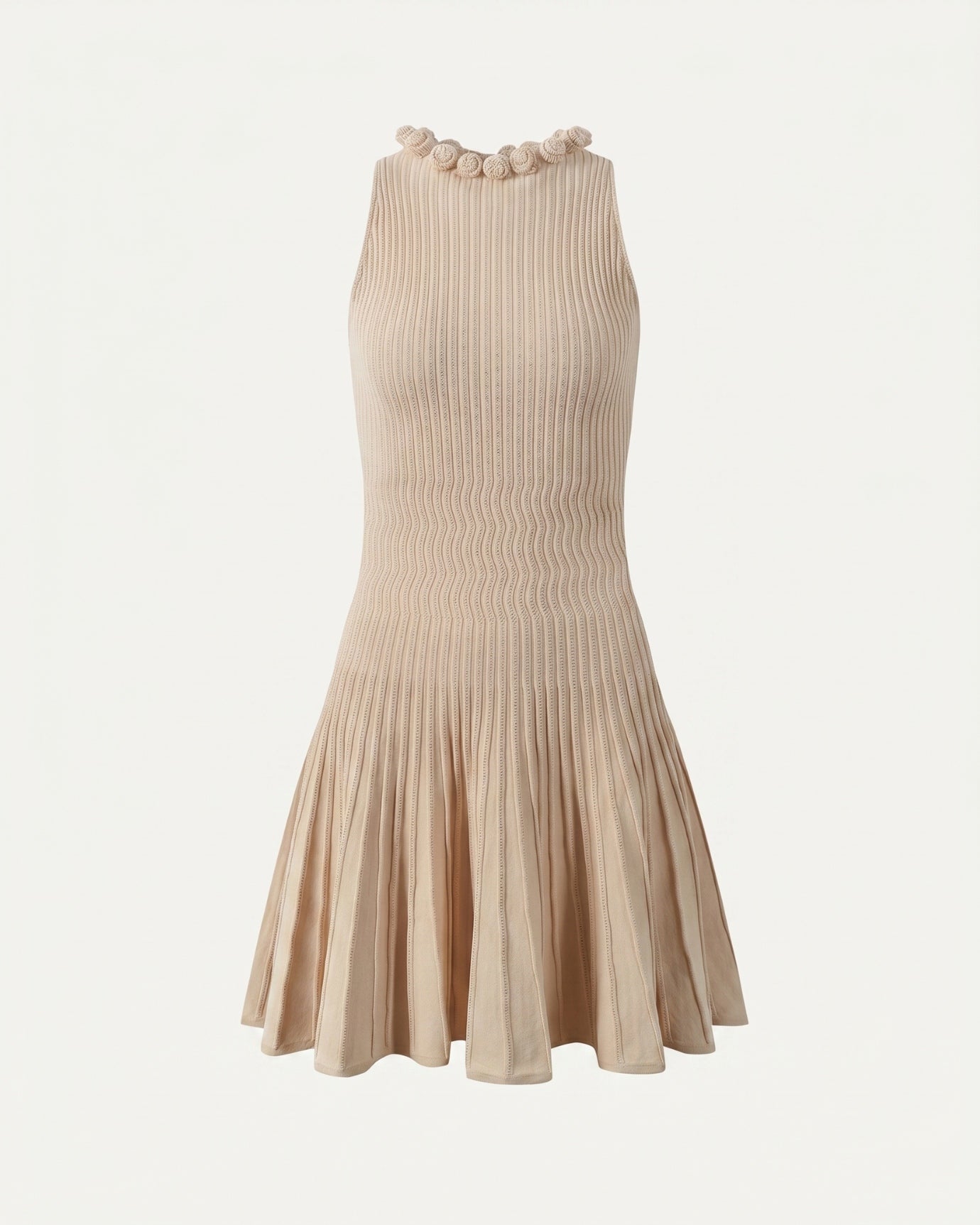luxury knit dress Knitted Three-Dimensional Floral, Apricot / L Size:Mom  XL Houston Texans Sequin Jersey 101cm(38 anarkali dress online