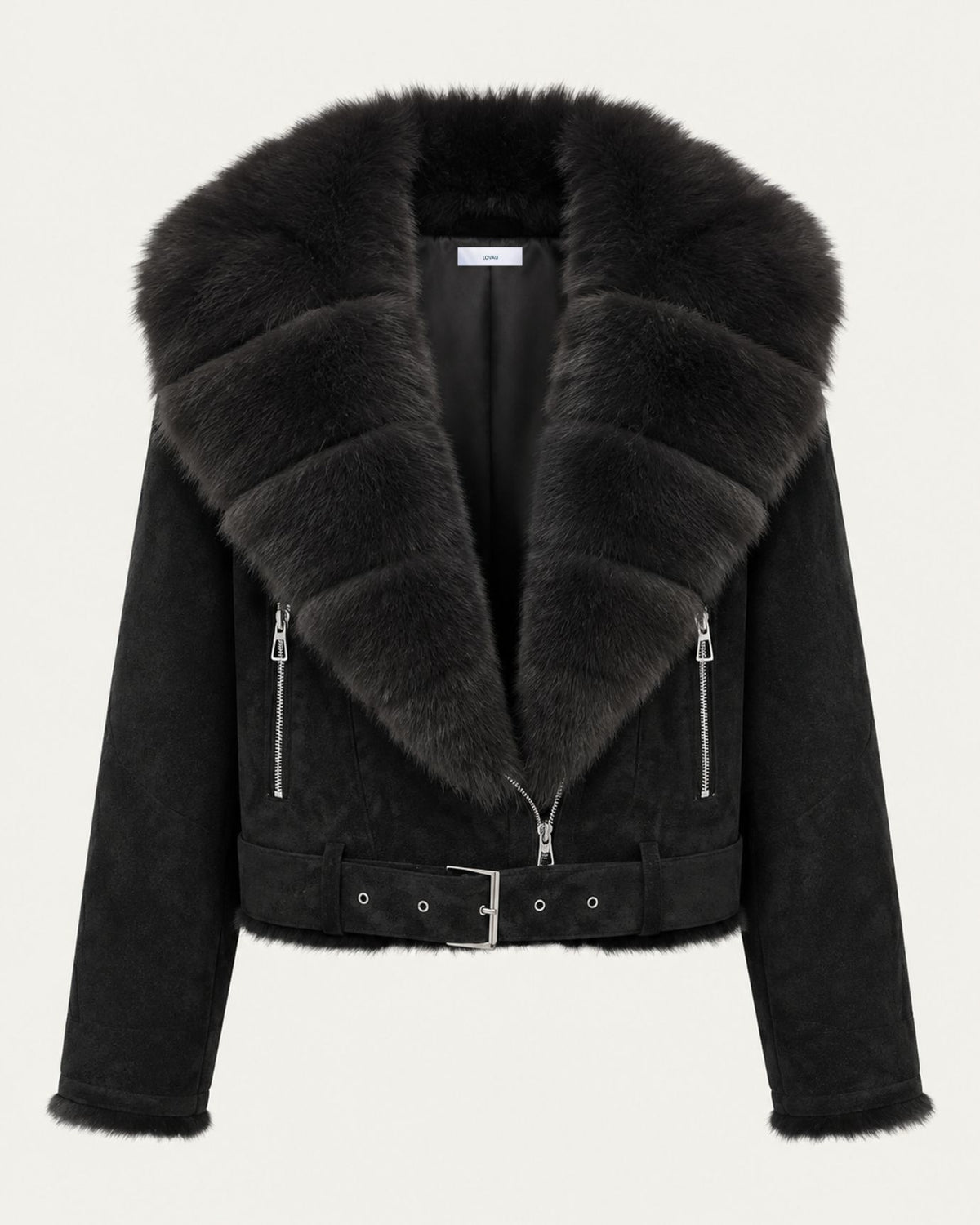 Rabbit Fur-Lined Suede Jacket Limited Edition