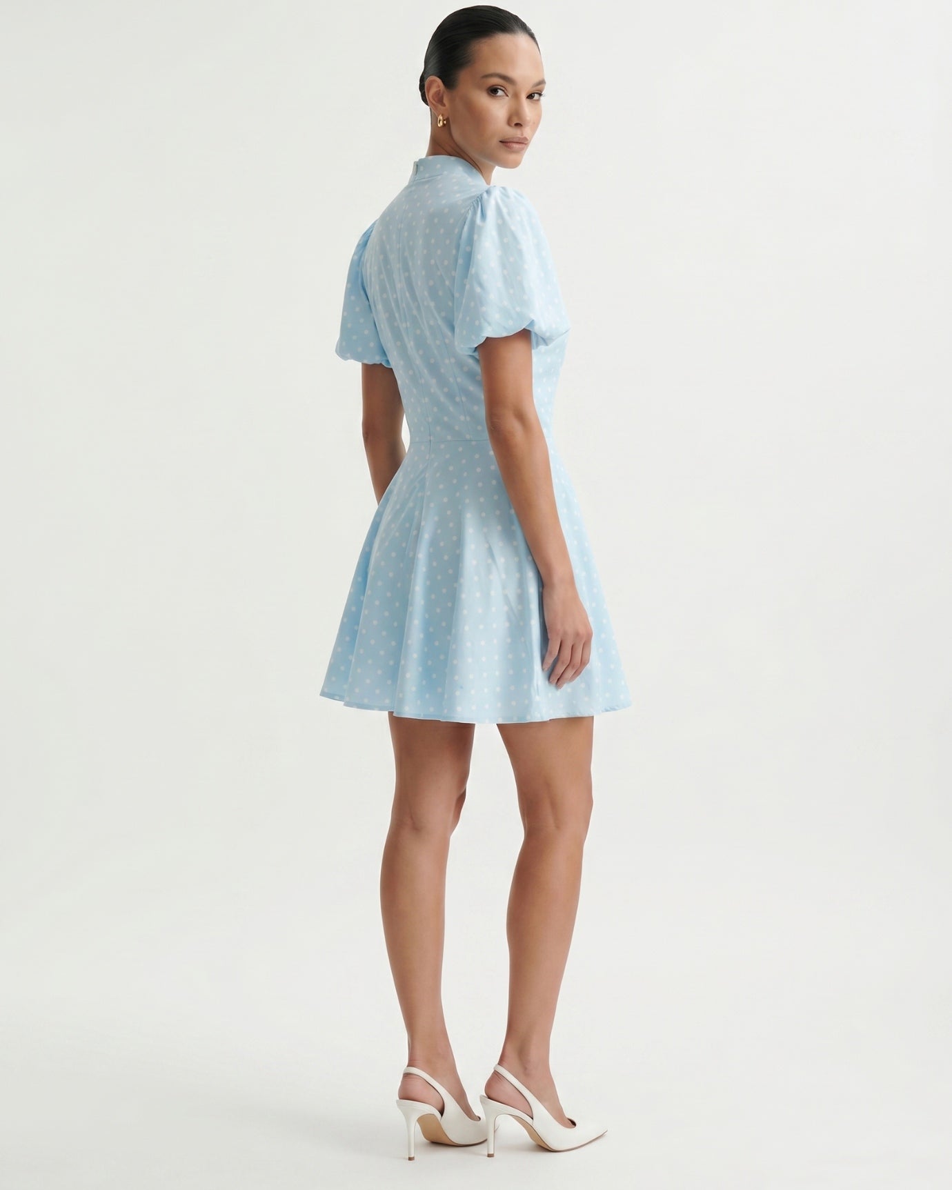 Marbella Puff Sleeve Polkadot Dress