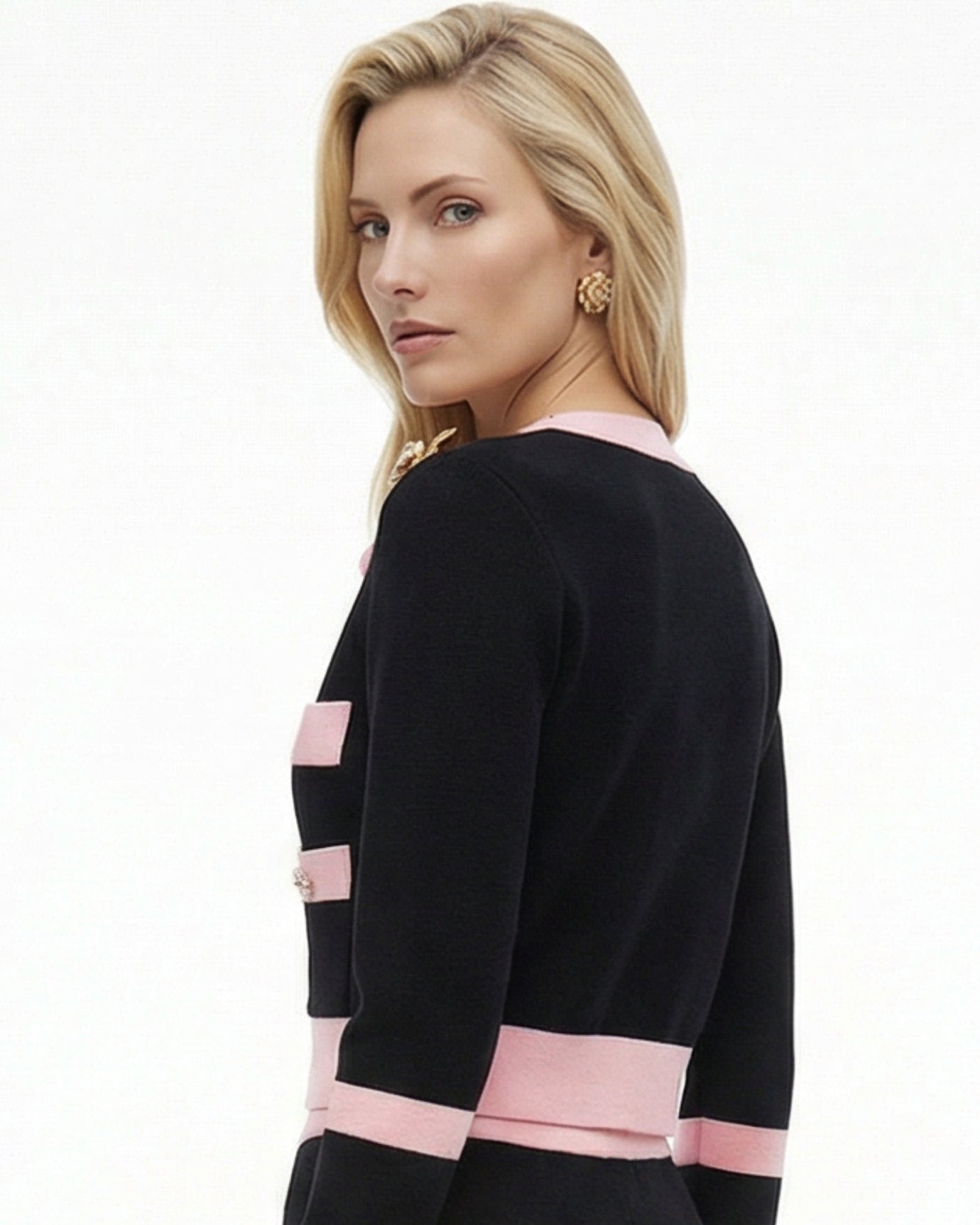 Rinna Strickjacke, Langarm-Jacke und Hosenanzug-Set