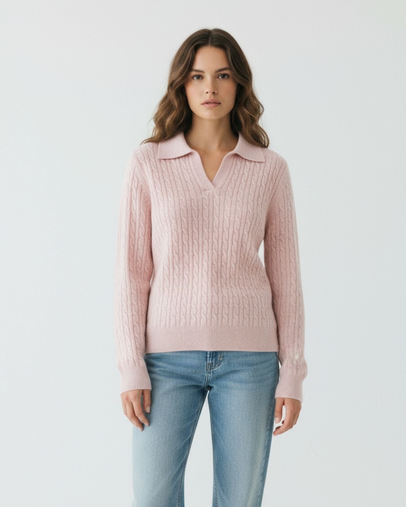 Kylie Cashmere Sweater Pullover Polo