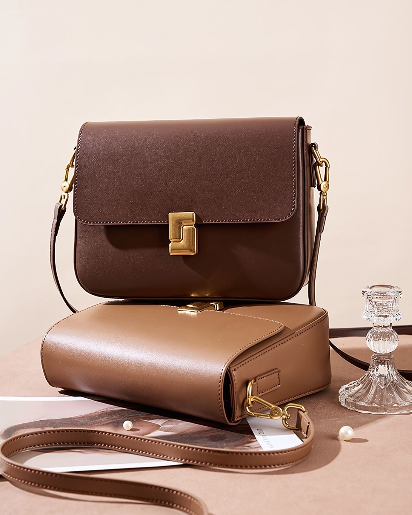 Lovau Rose Tasche Leder