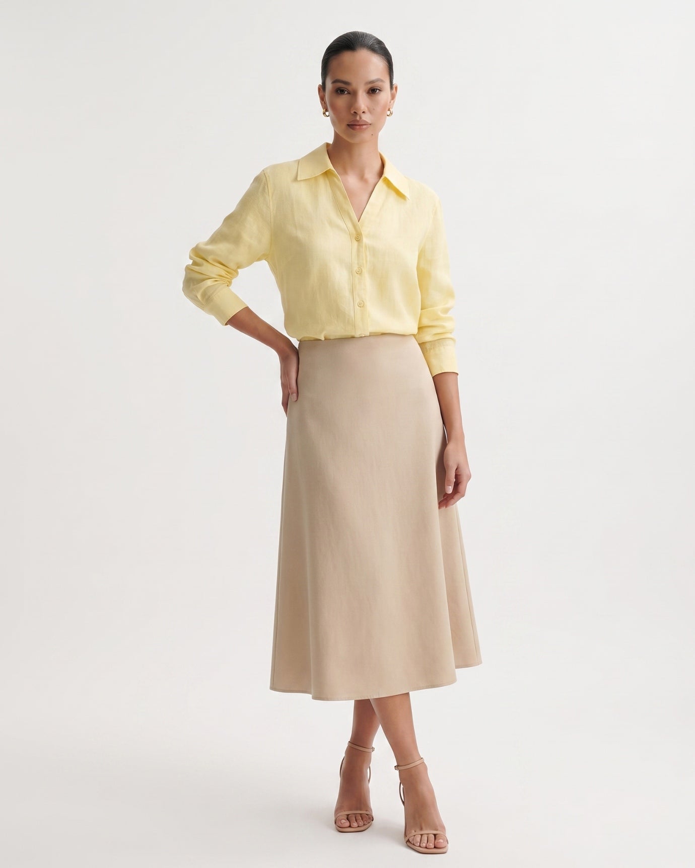Milena Natural Linen Shirt