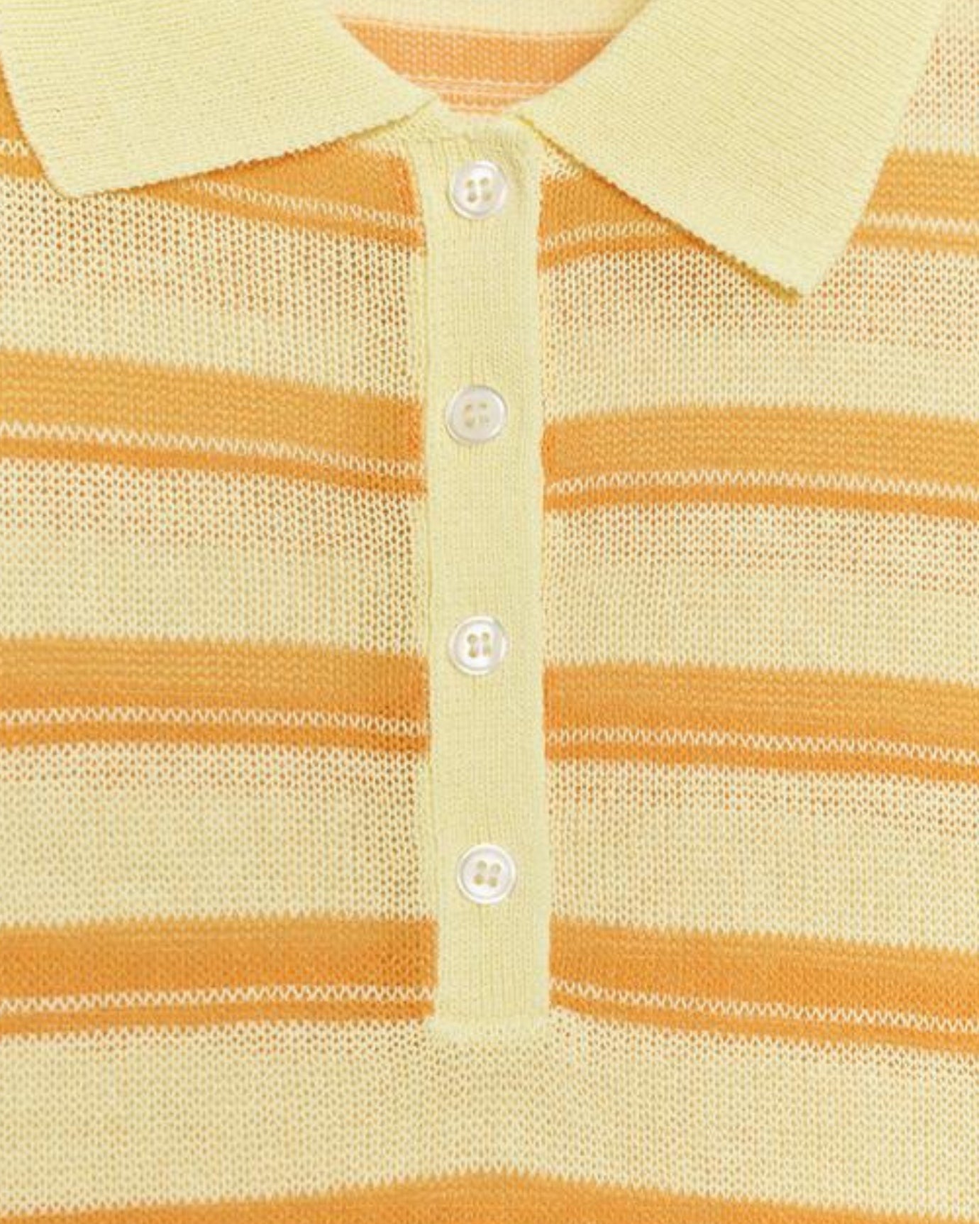 Mykonos Yellow Stripe Polo