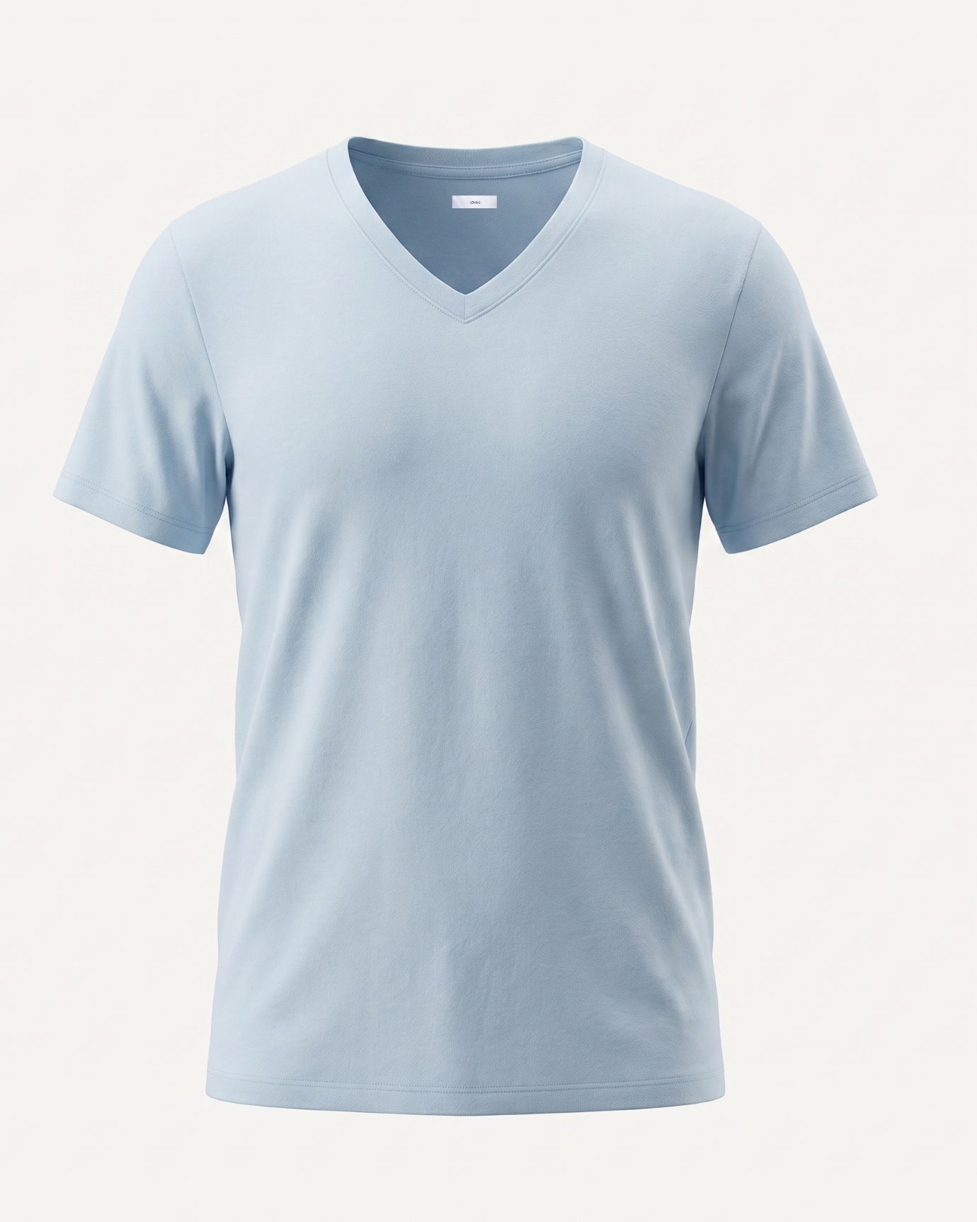 High-end Mercerized Cotton Woman V- Neck T-Shirt