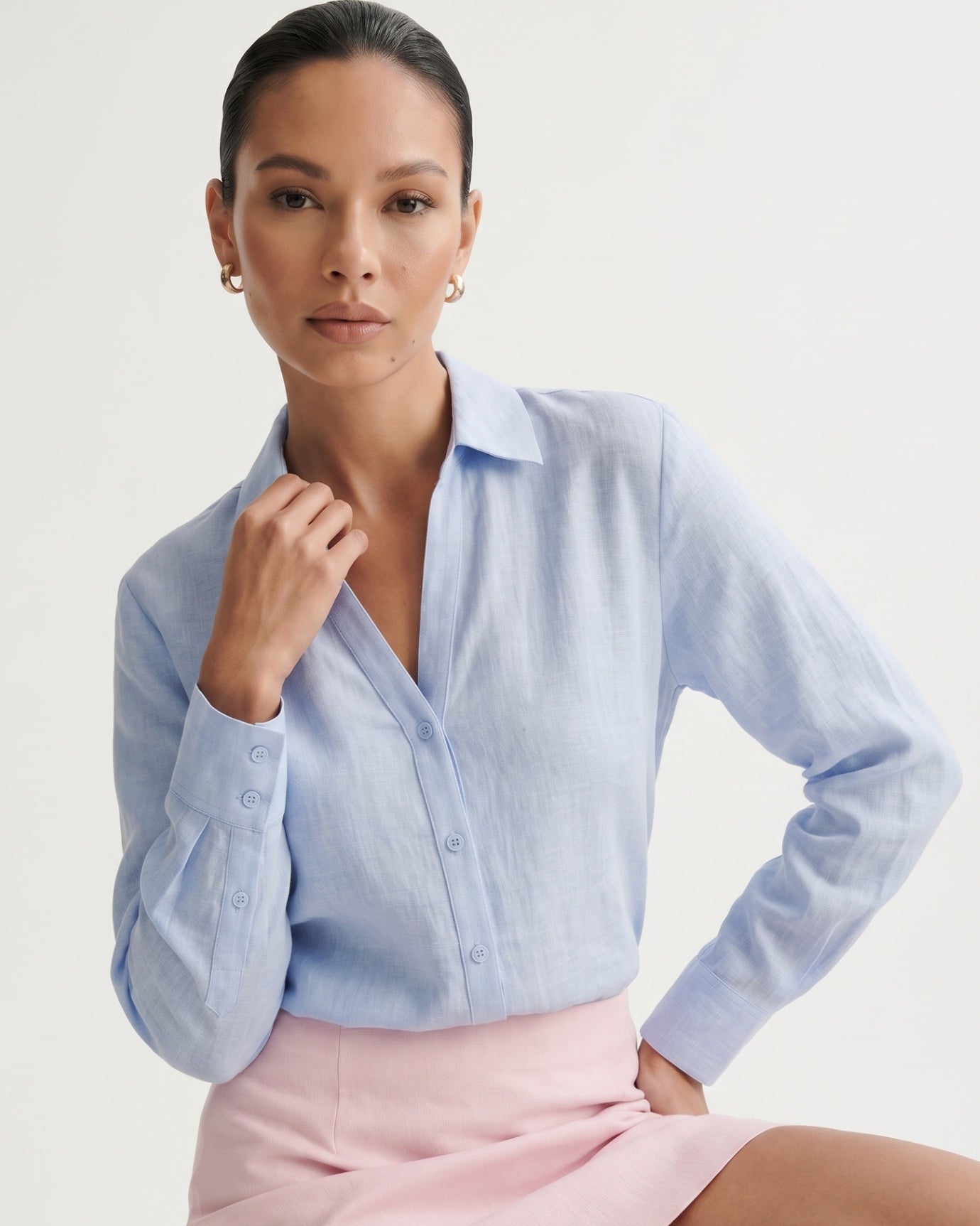 Milena Natural Linen Shirt