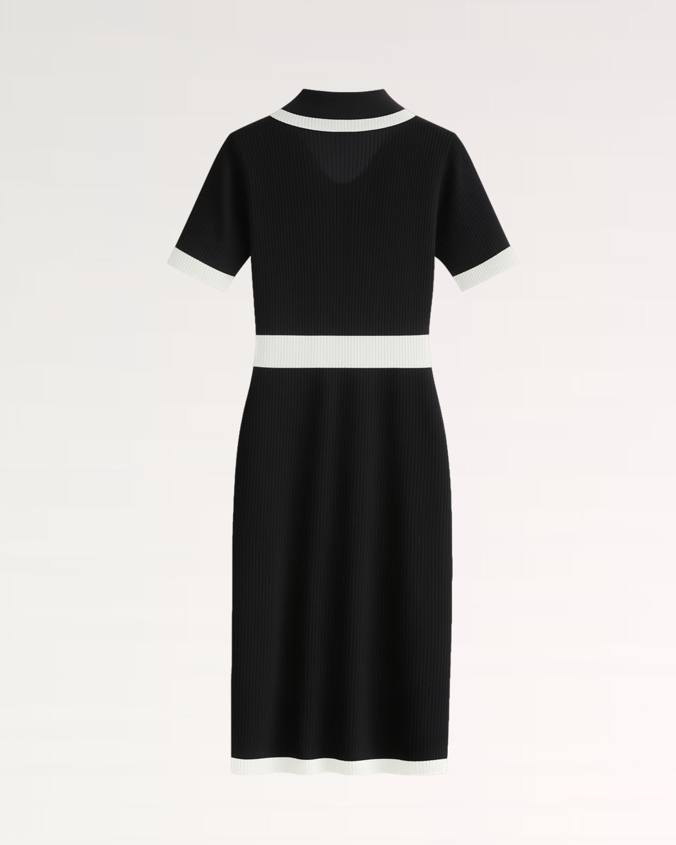 Old Money Ice Silk Dress Short Sleeve