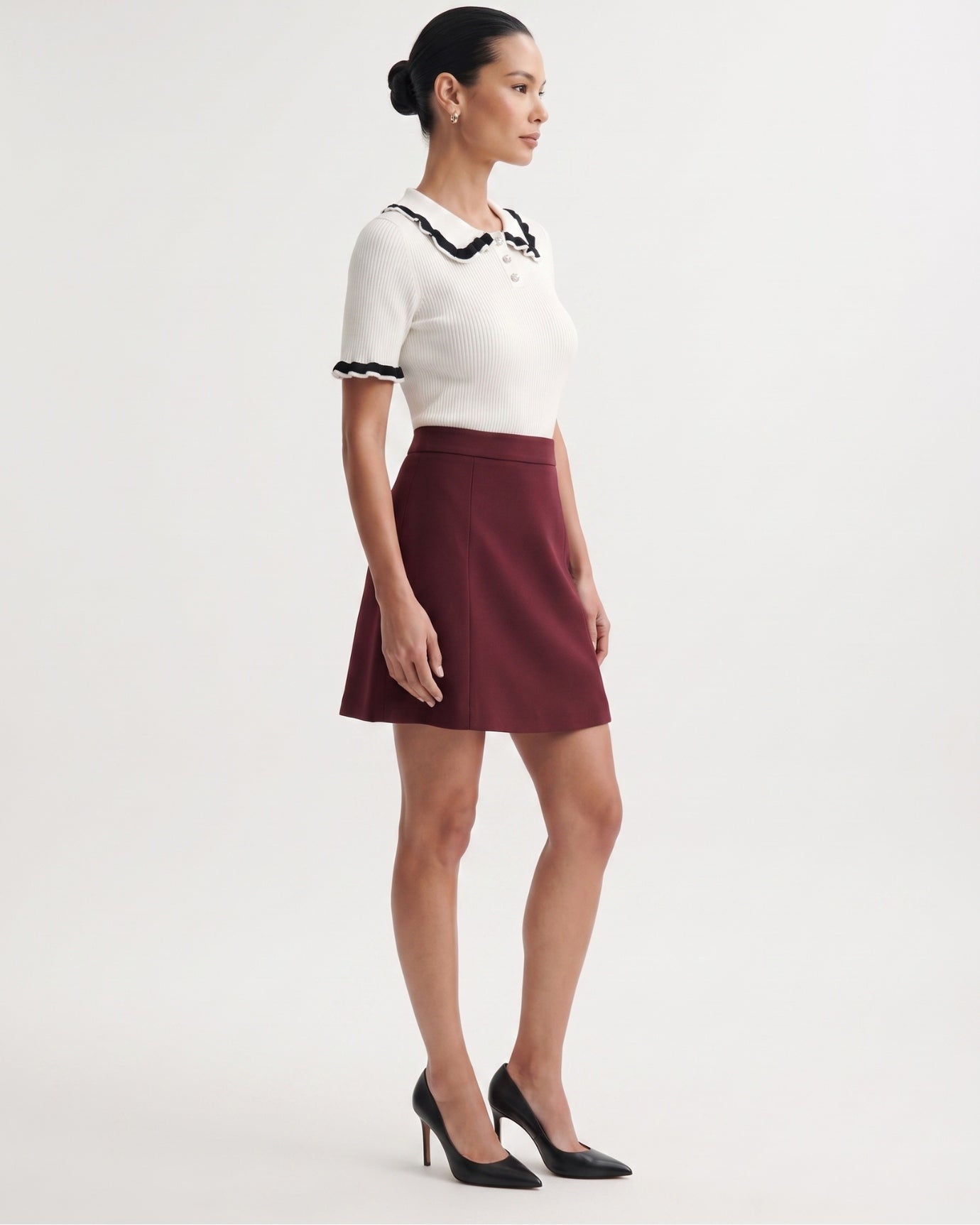 Black & White Contrast Polo