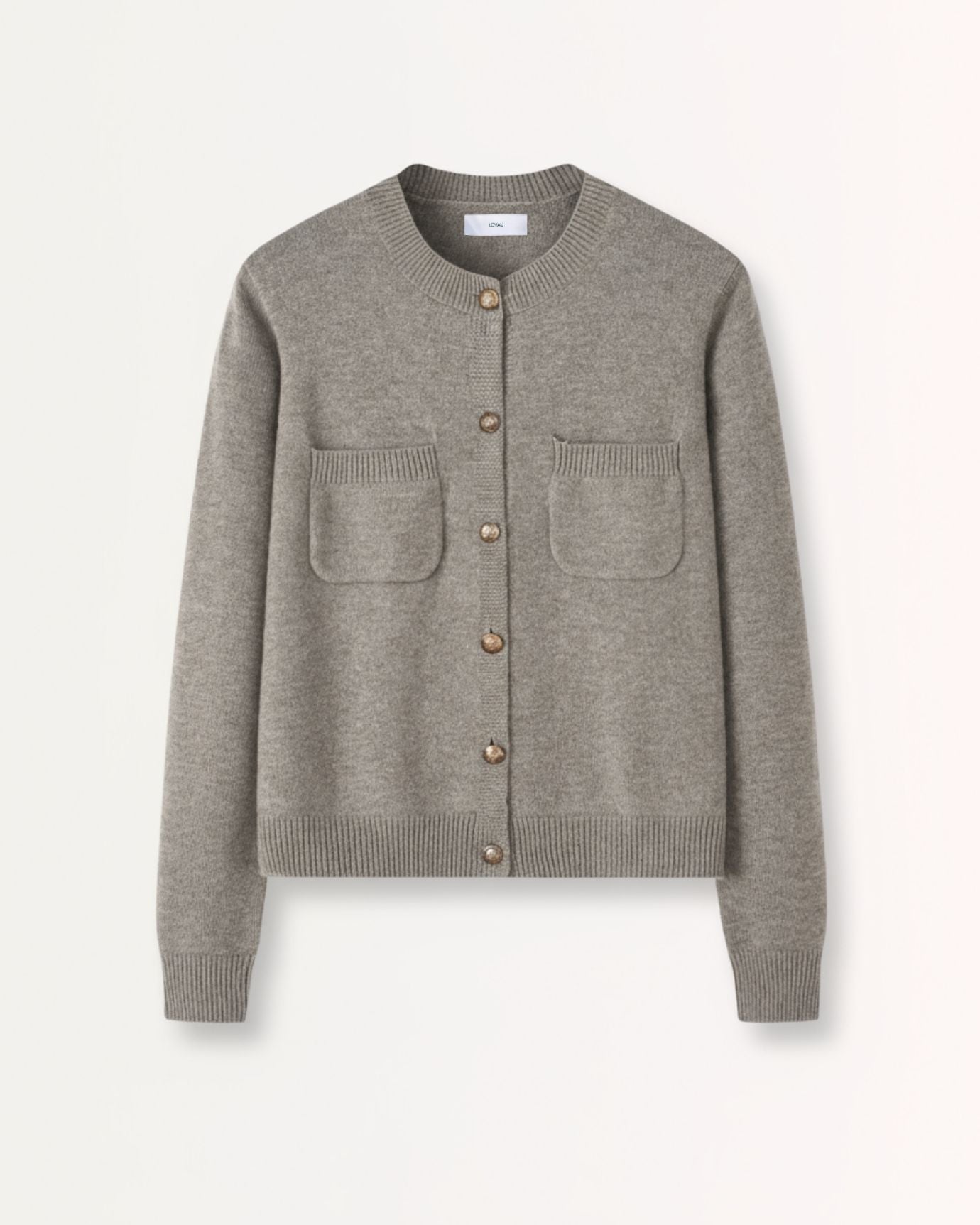 Lina Cashmere Sweater Fine Cardigan Floral