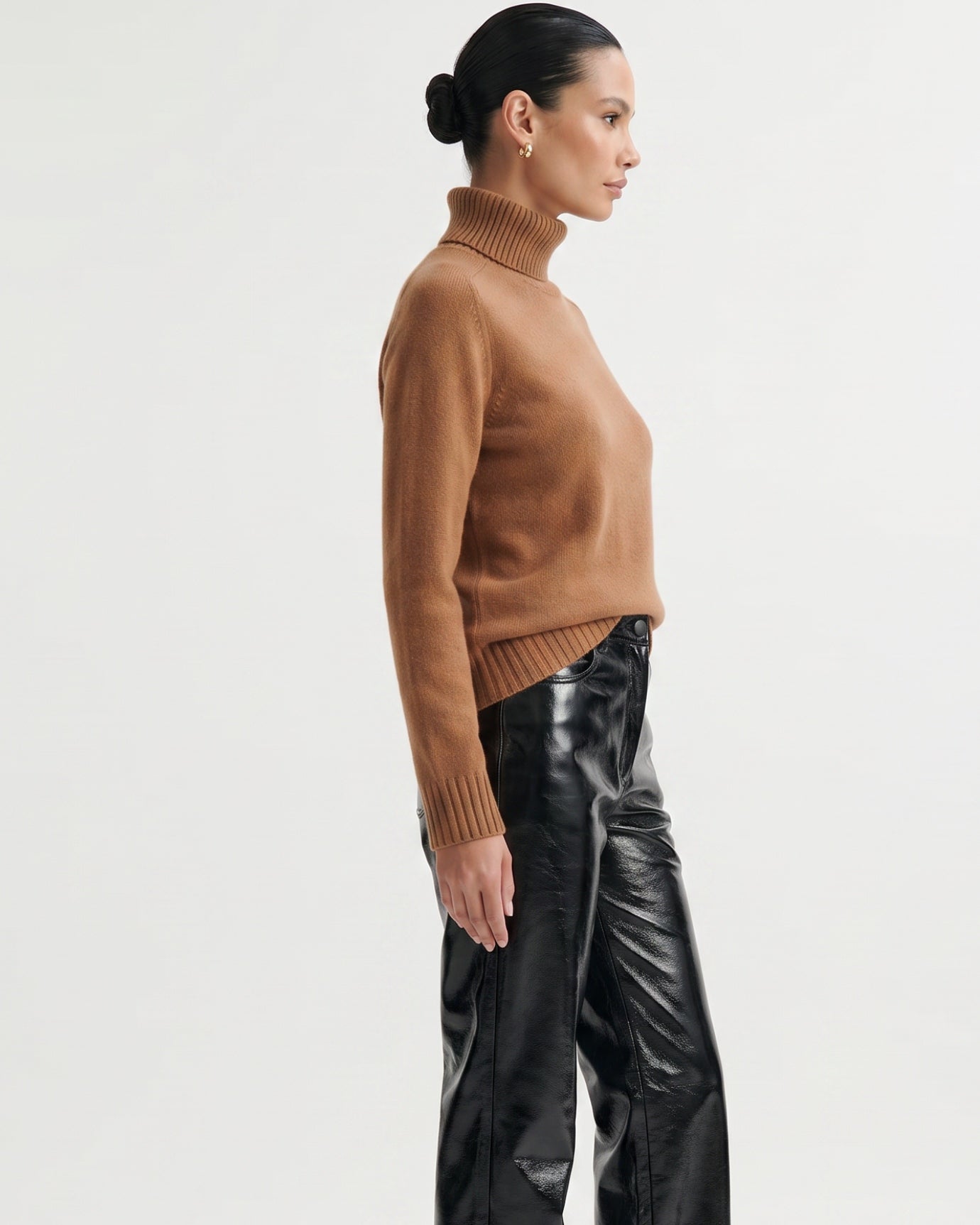Hannah High Lapel Cashmere Sweaters