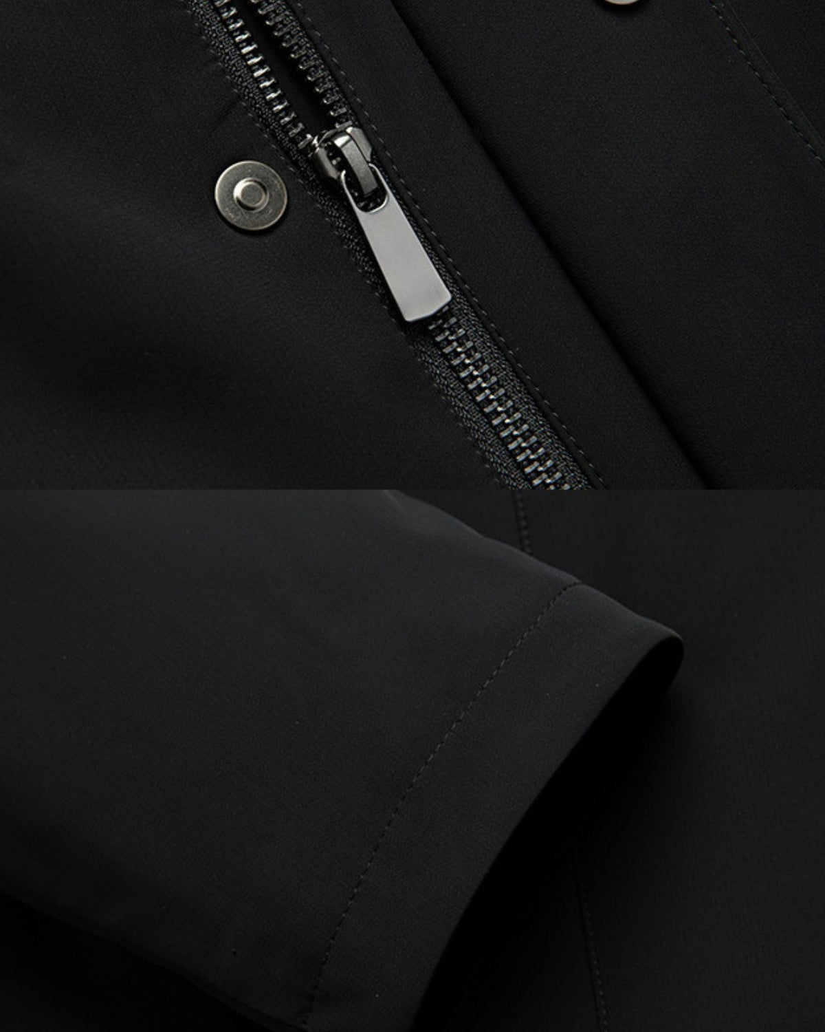 Rabbit Fur and Goose Down-Lined Hooded Nylon Parka