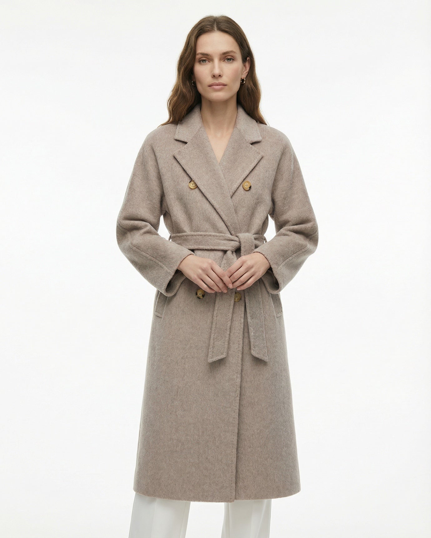 Handmade Alpaca Suli Velvet Double-Sided Cashmere Coat