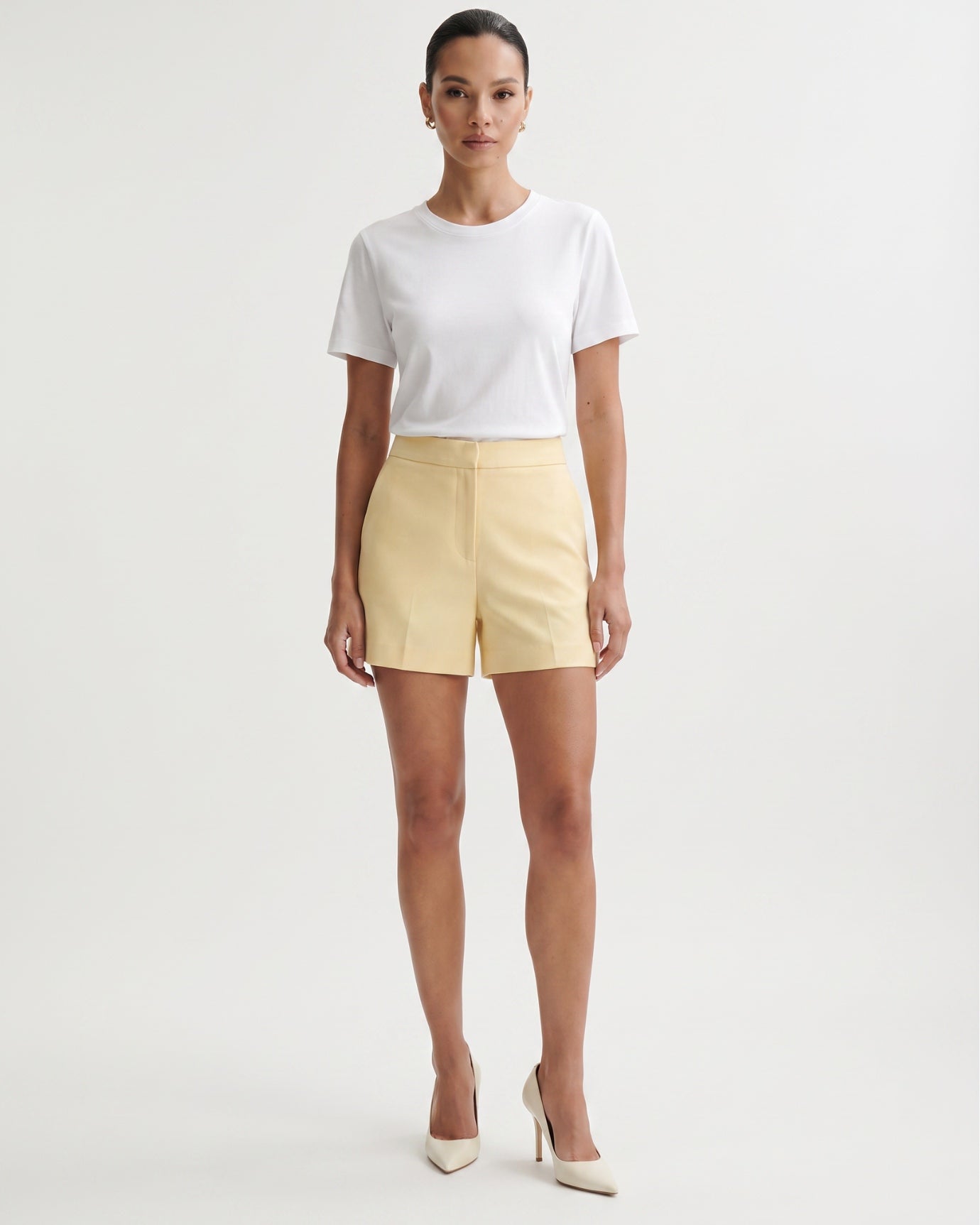 High-end Mercerized Cotton Woman Round Neck T-Shirt