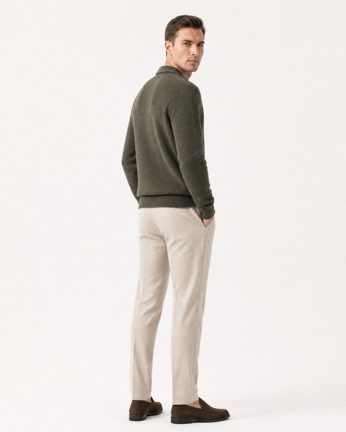 St Moritz Half-Zip Cashmere Knit Pullover