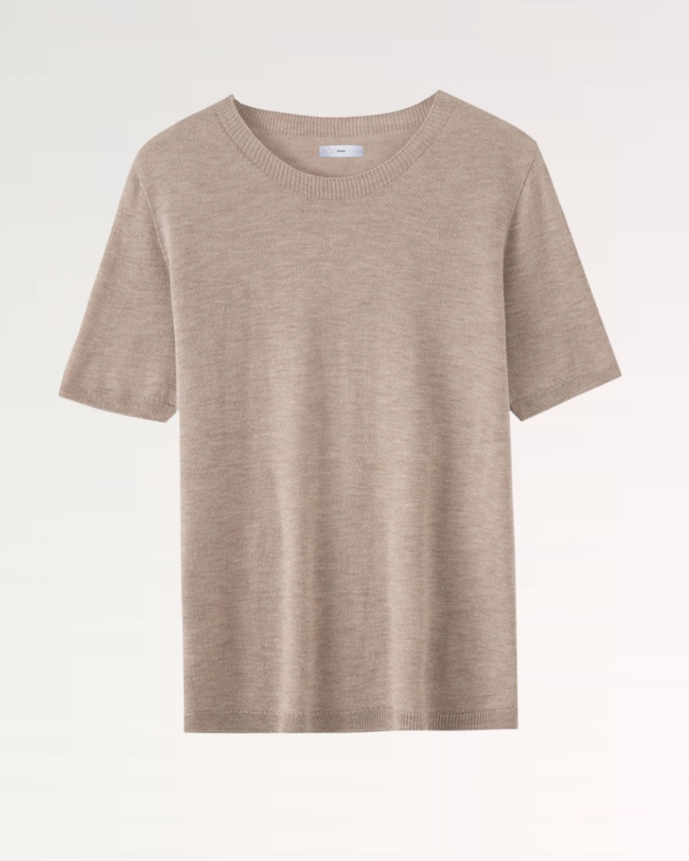 Wool Soft Knitted T-Shirt Half Sleeve